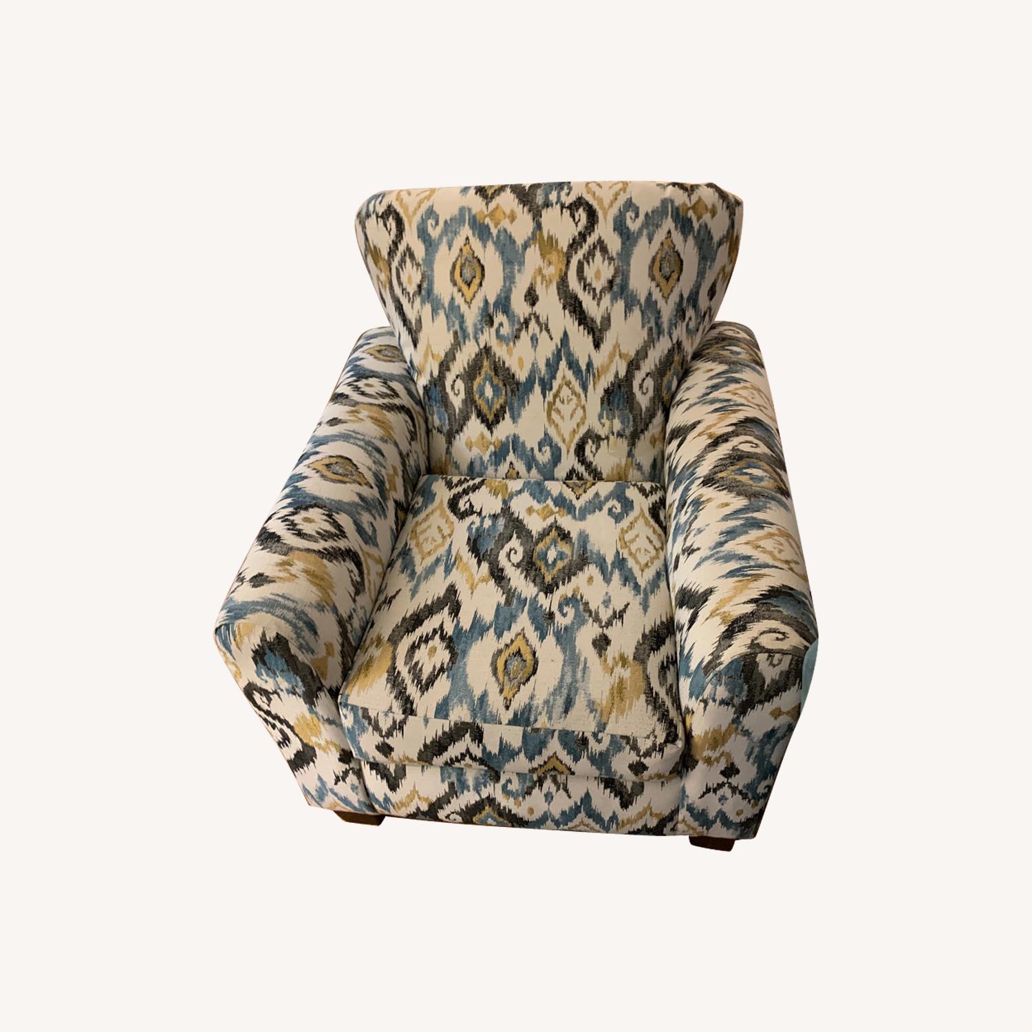 Blue Fabric Sofa + Matching Chair - image-6