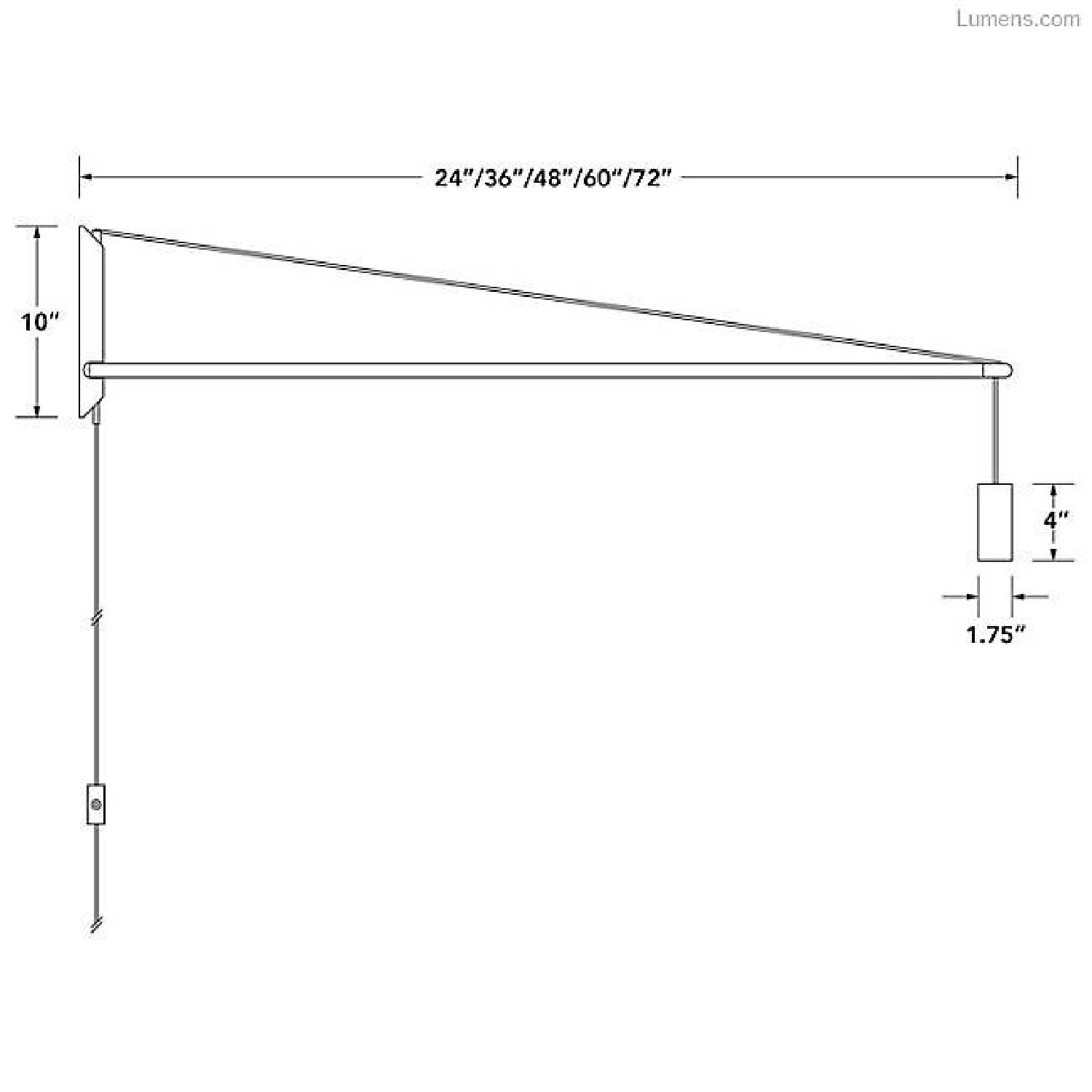 Lumens Designer Crane Light - Wall Mounted - image-1