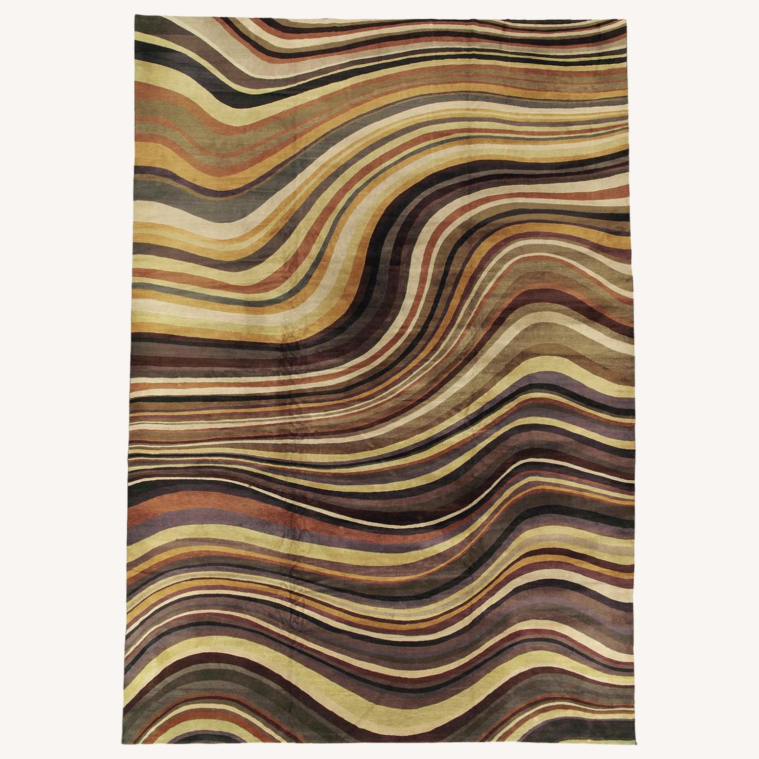 Paul Smith Swirl Hand-Knotted Area Rug - image-0