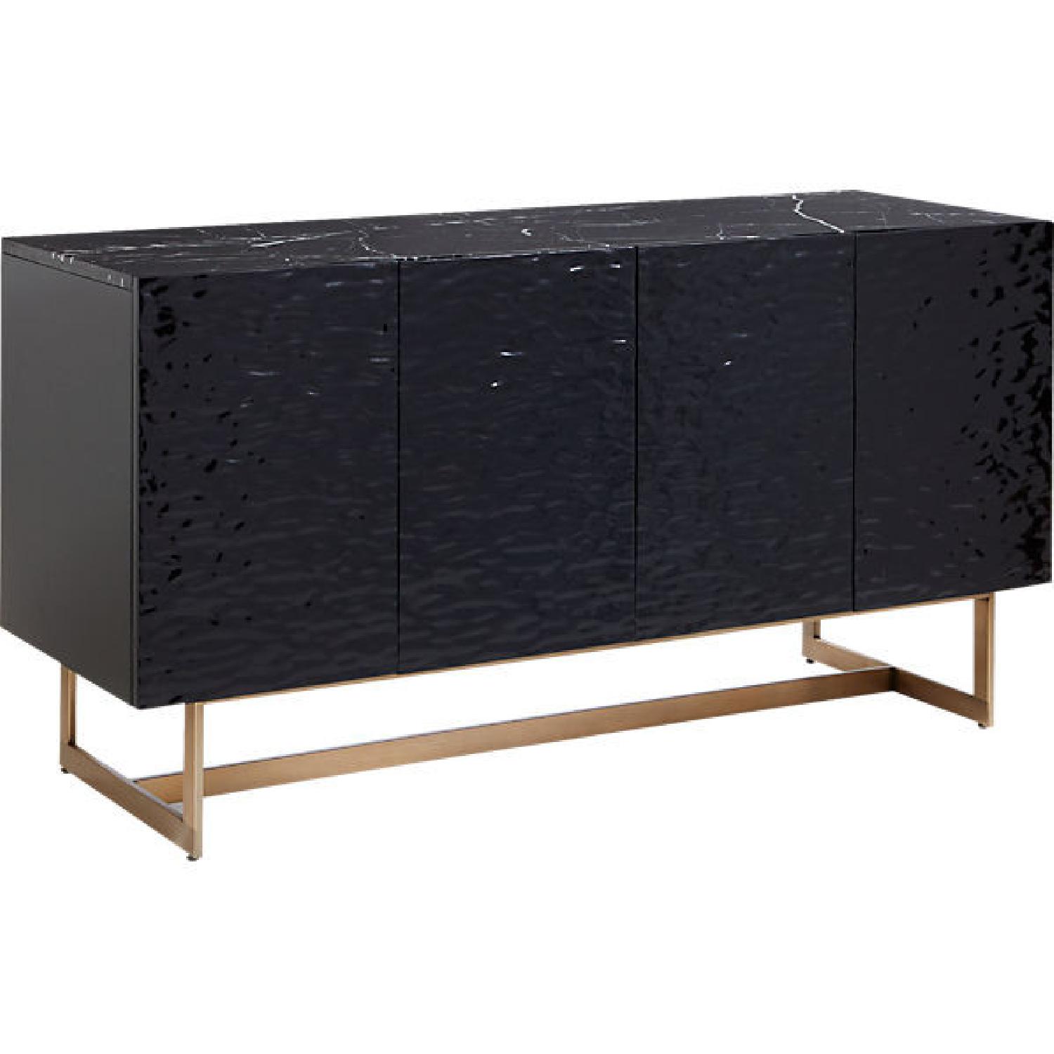 CB2 Black Media Console AptDeco