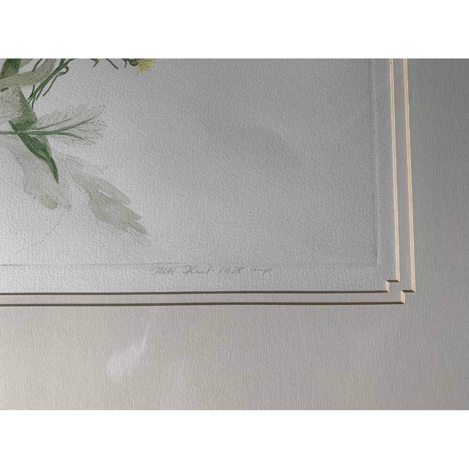 M. H. Flint Flowers Framed Original Etching - image-4
