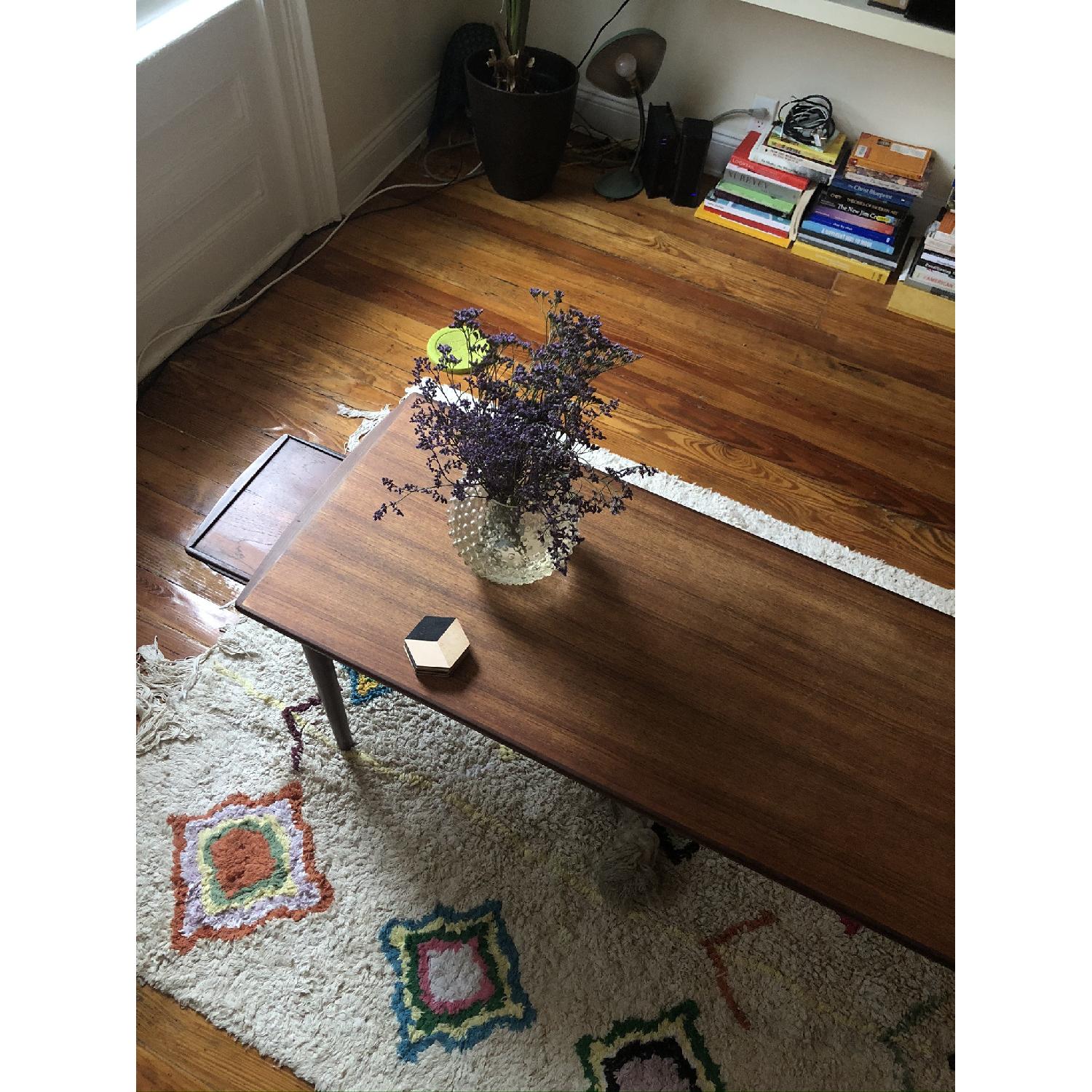 Mid Century Modern Teal Coffee Table - image-1