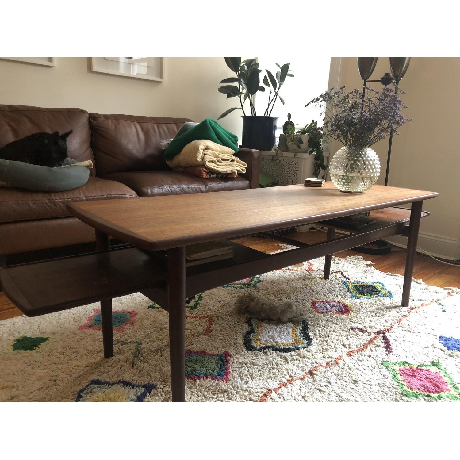 Mid Century Modern Teal Coffee Table - image-3