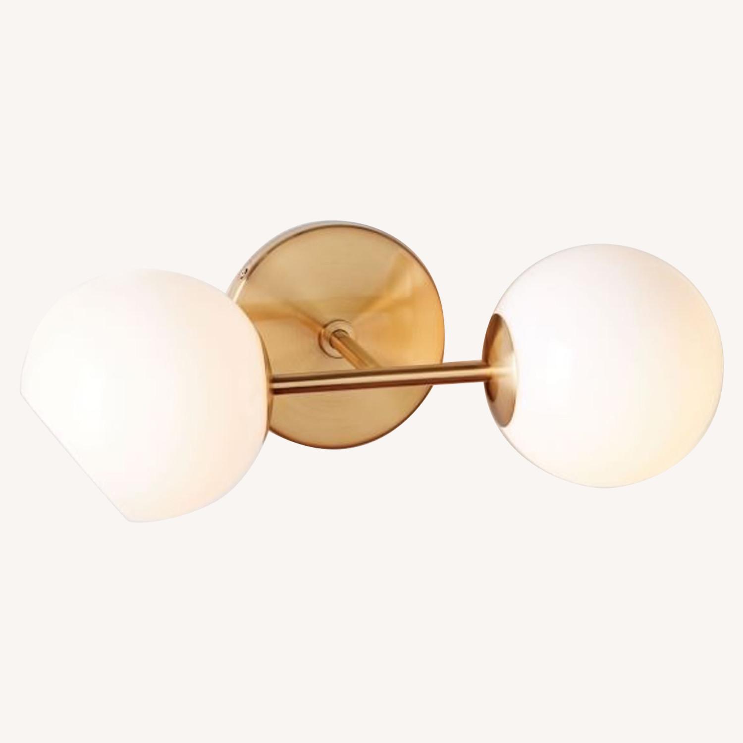 West Elm Staggered Glass Sconce AptDeco