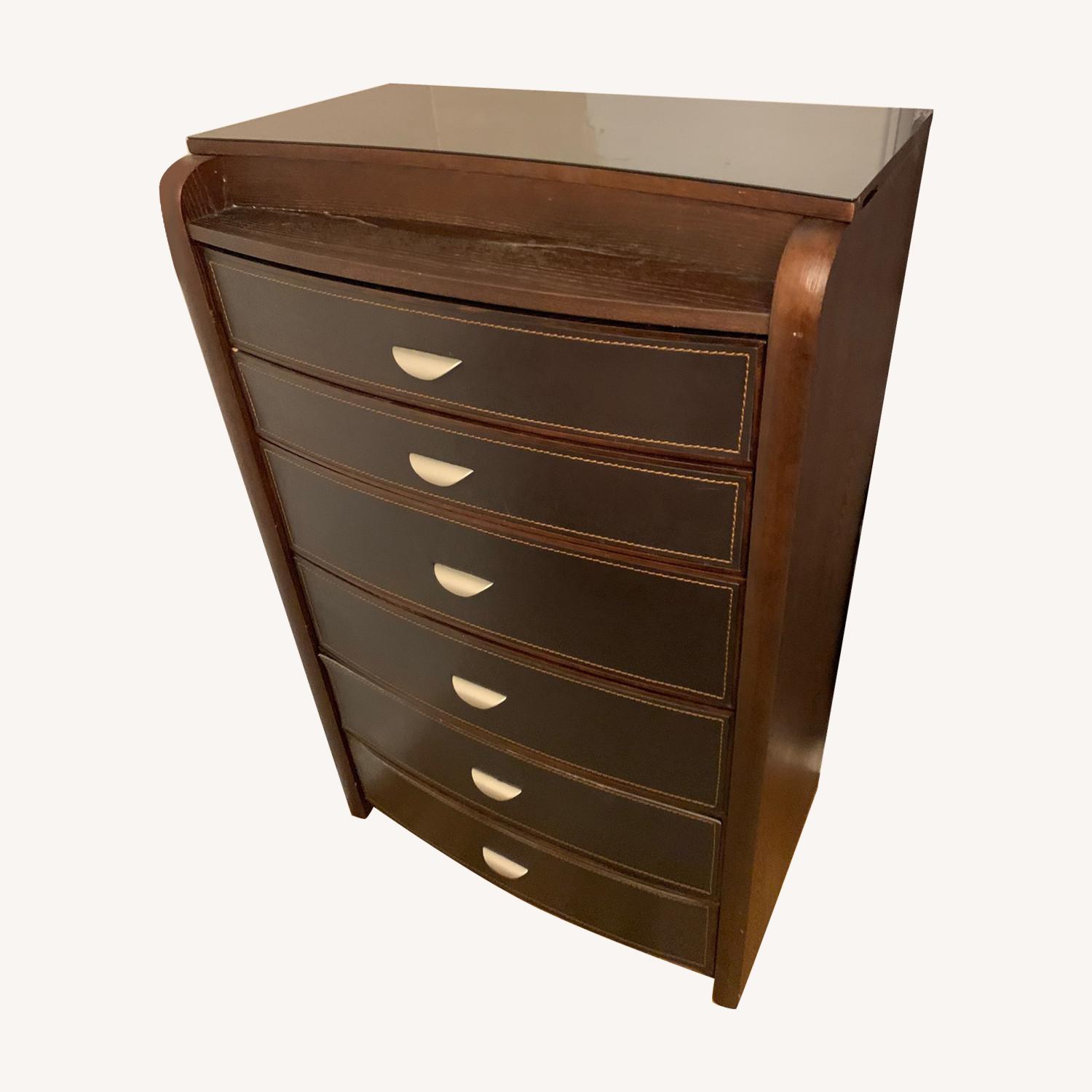 6 Drawer Dresser w/ Flip Top Mirror AptDeco