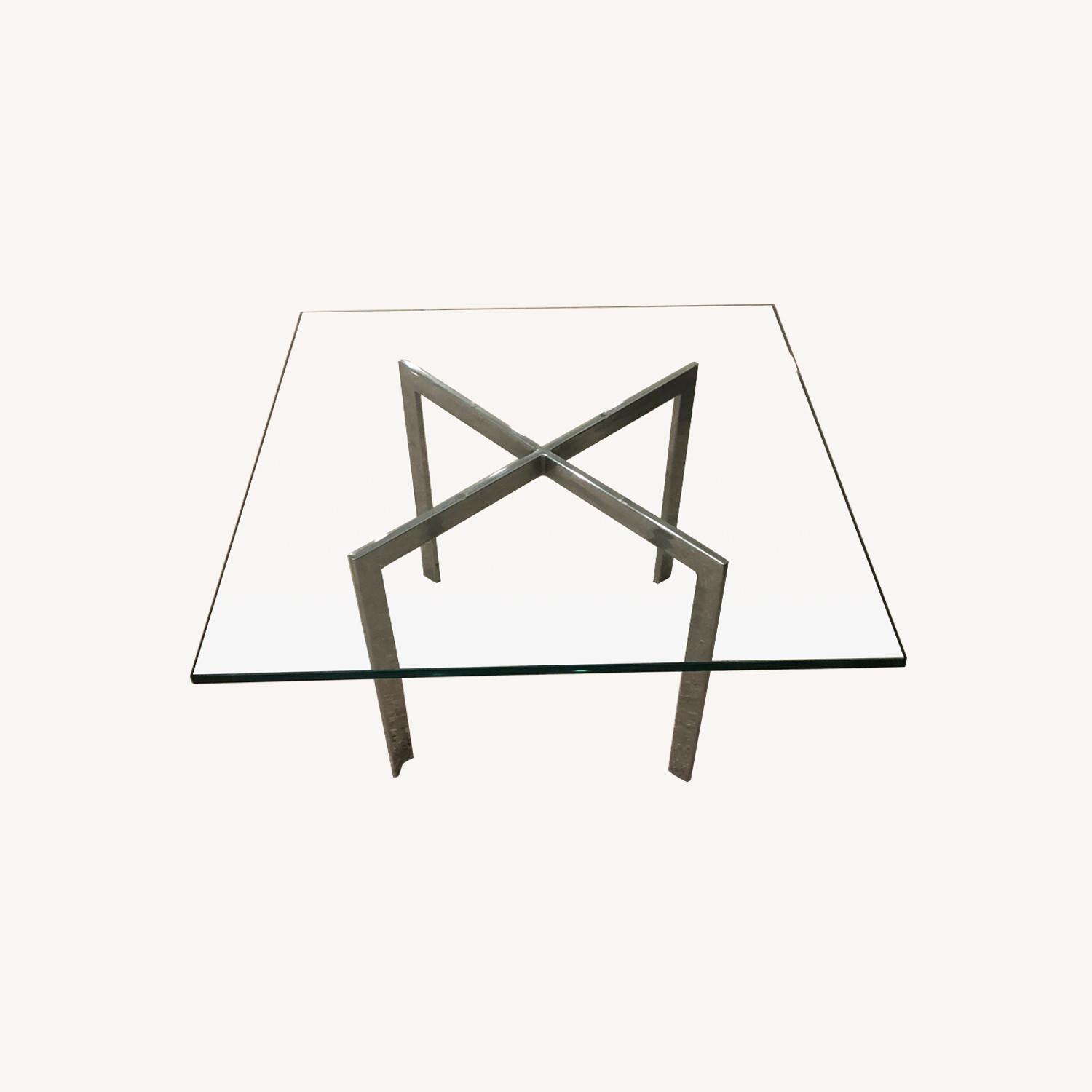 Mid-Century Glass Coffee Table - image-0