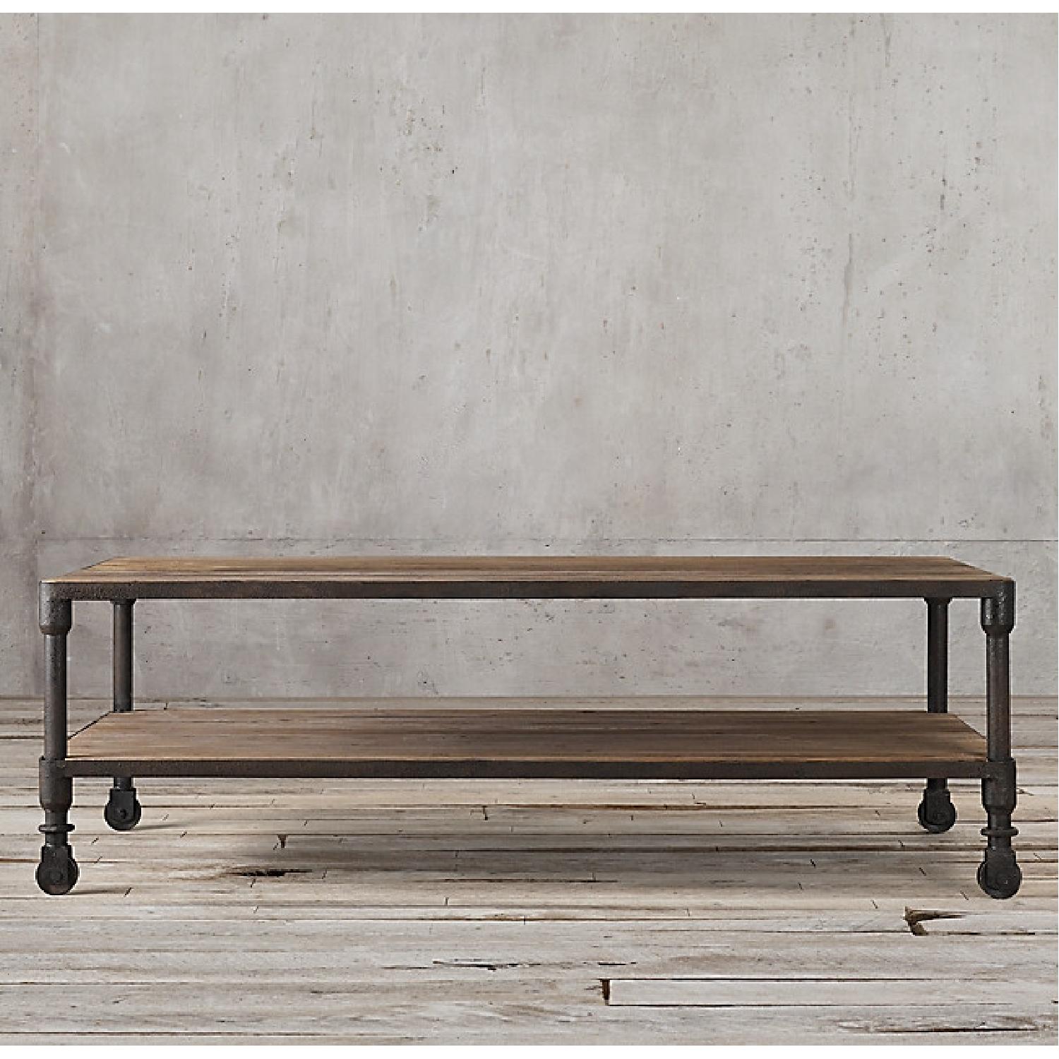 Restoration Hardware Dutch Industrial Coffee Table AptDeco