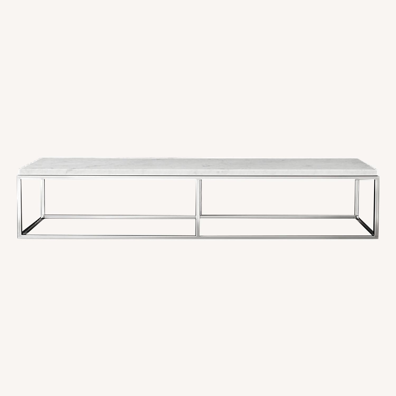 Restoration Hardware Marble Coffee Table - image-0