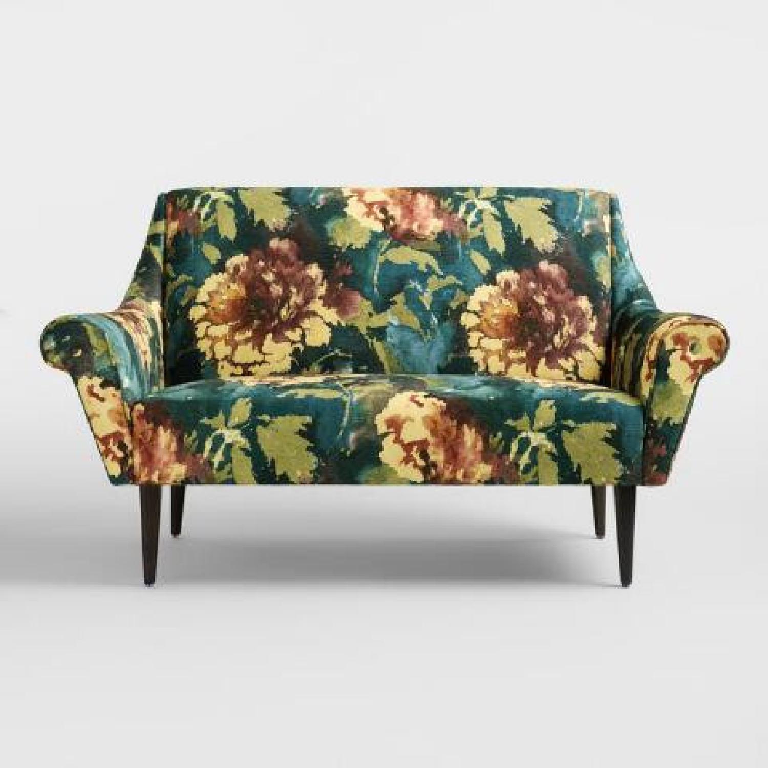 World Market Watercolor Floral Loveseat - image-4
