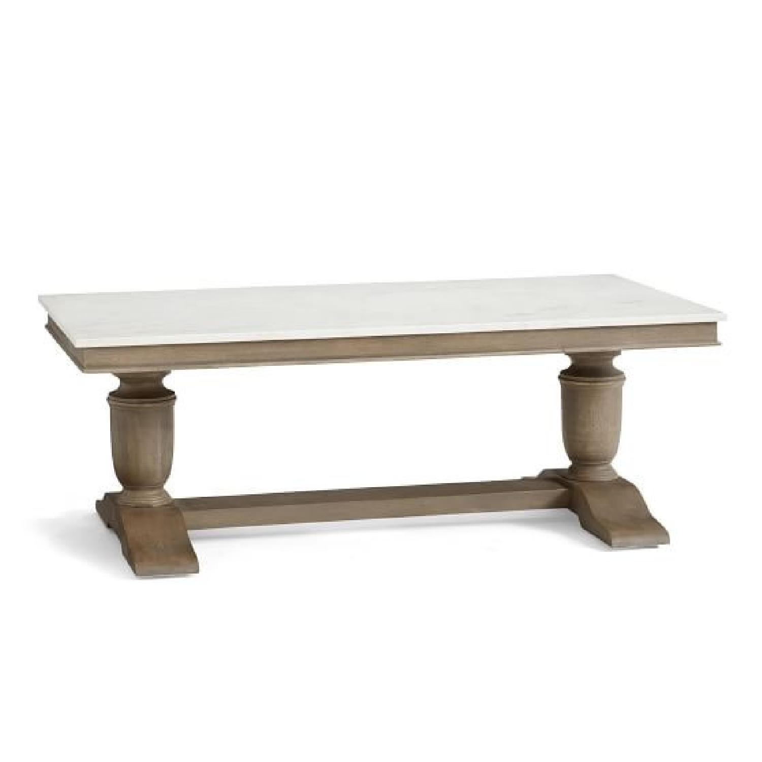 Pottery Barn Marble Coffee Table AptDeco