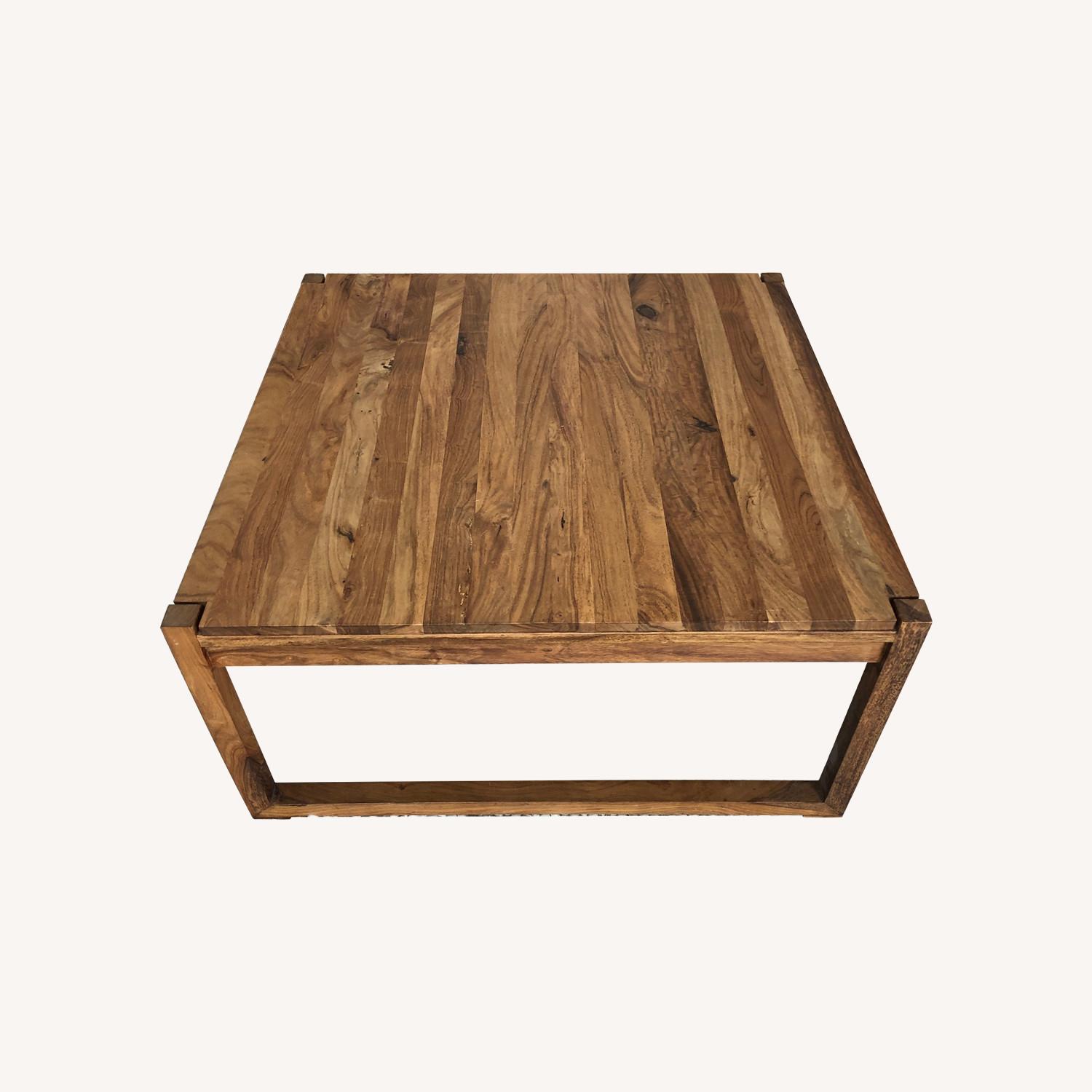CB2 Wood Coffee Table AptDeco