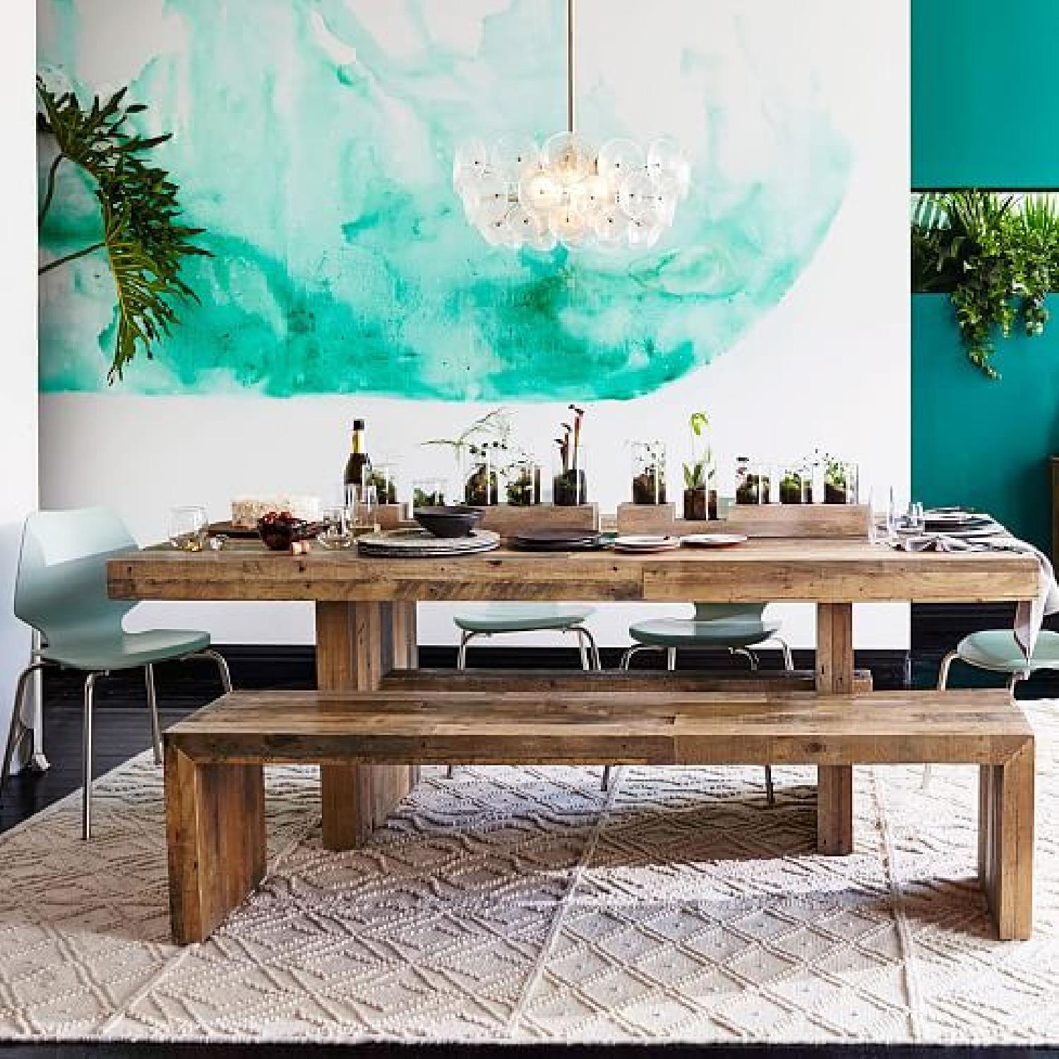West Elm Reclaimed Pine Emmerson 72 Table and 58 Bench - image-0