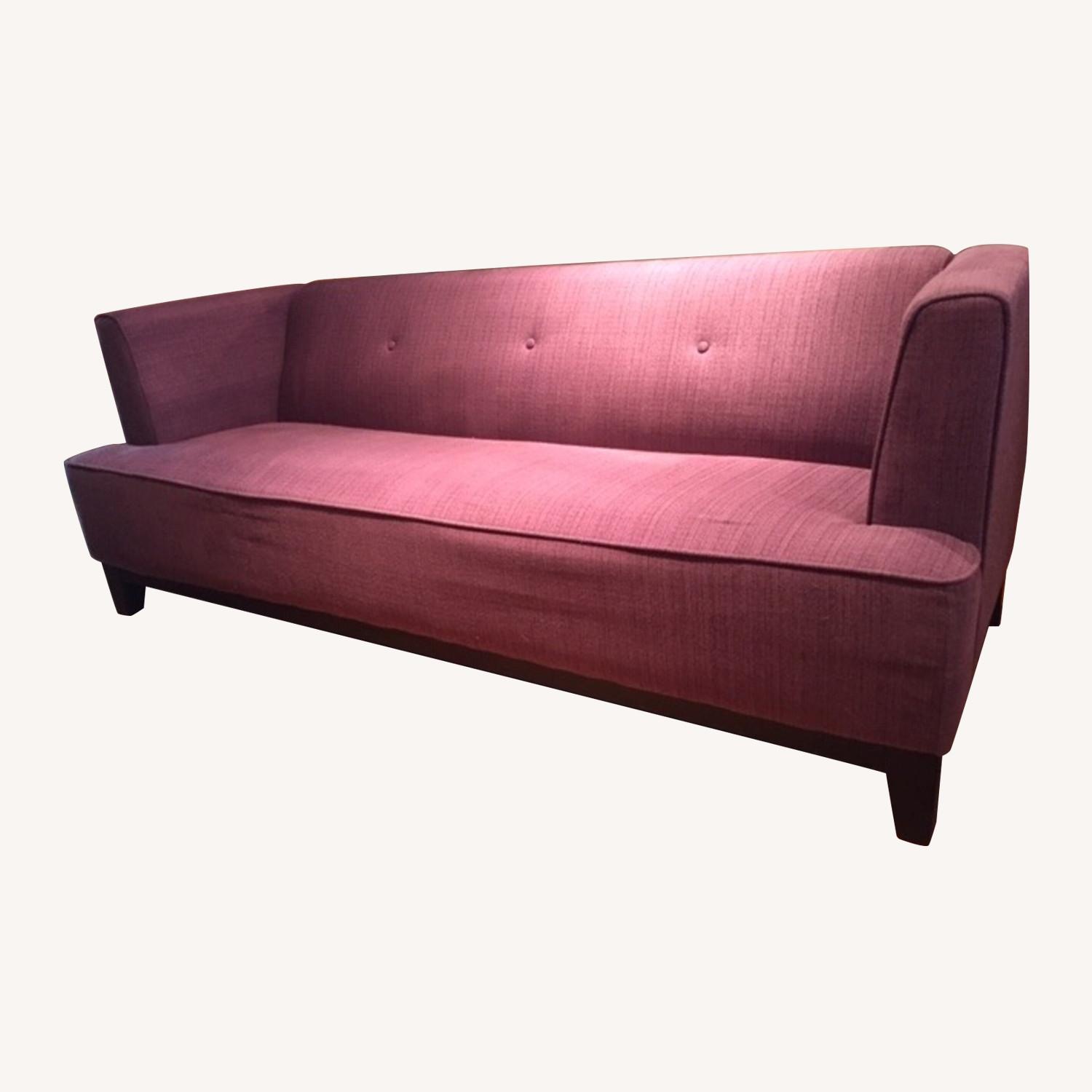 Purple Tufted Sofa AptDeco