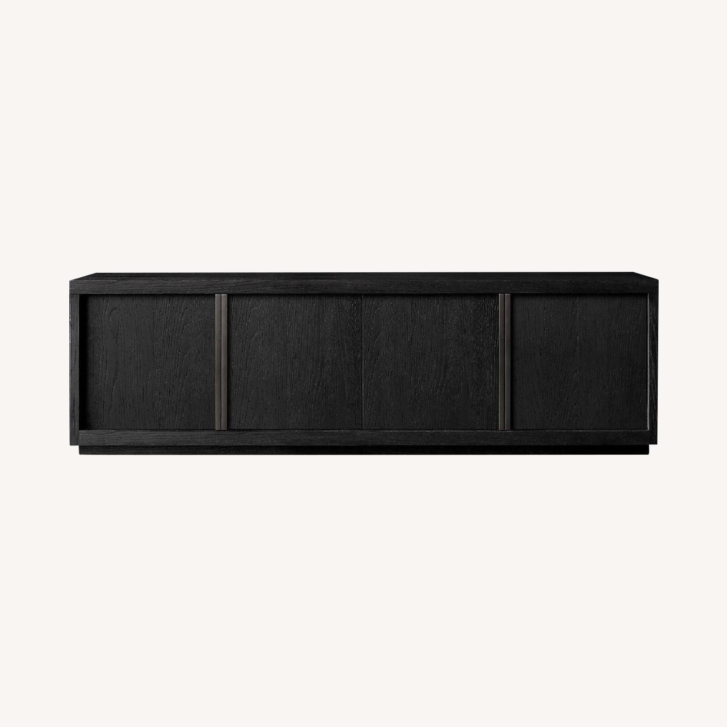 Restoration Hardware Black/Bronze 4Door Media Console AptDeco