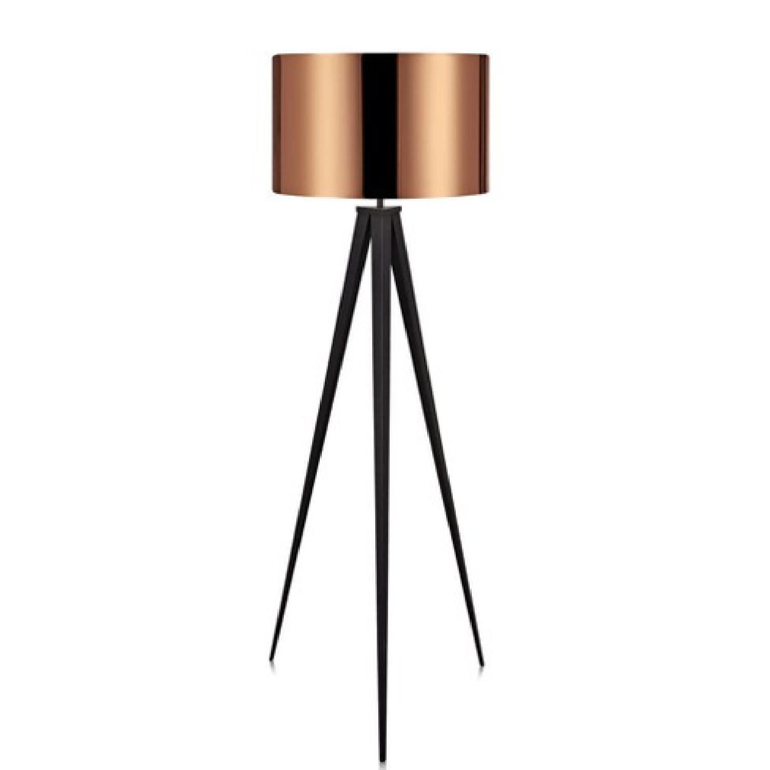 Target Tripod Floor Lamp w/ Copper Shade AptDeco