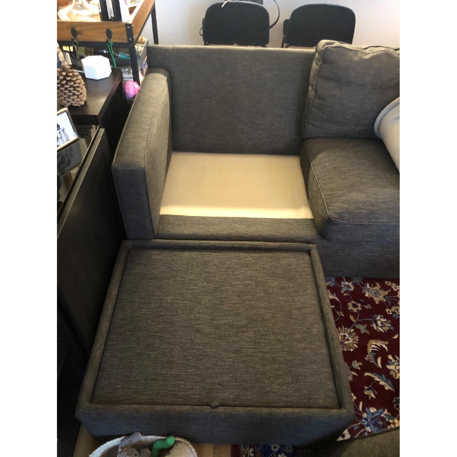 Crate & Barrel Barrett Reversible Sectional Sofa - image-10