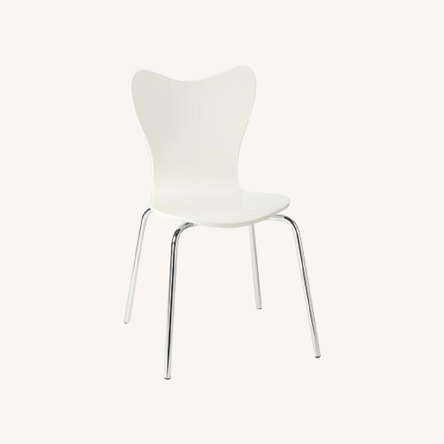 West Elm White Dining Chairs AptDeco