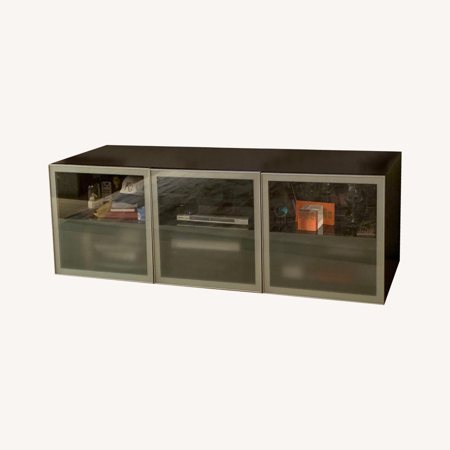 Media Console w/ Glass Doors - image-0