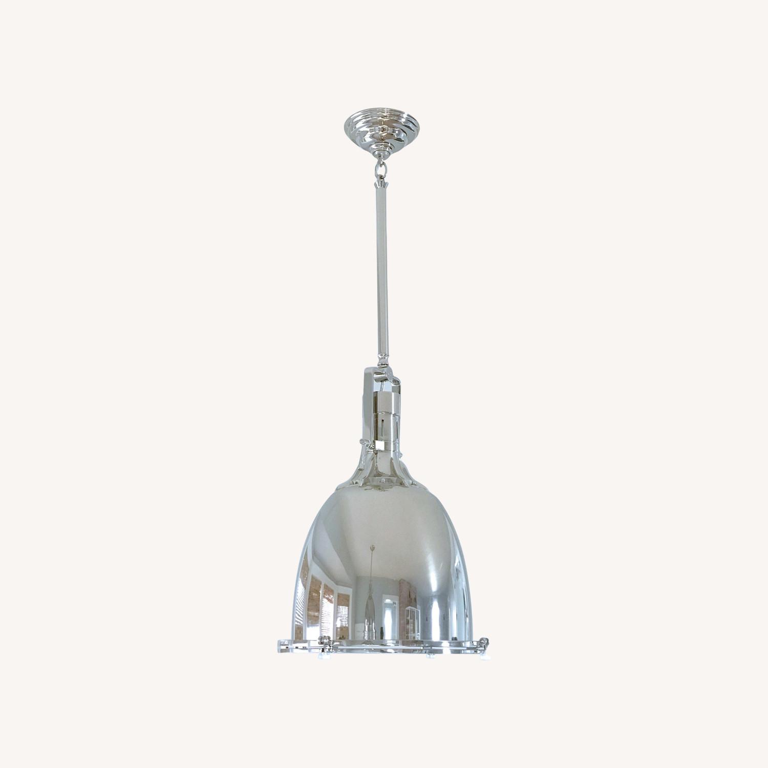 Restoration Hardware Benson Pendants in Polished Nickel - image-0