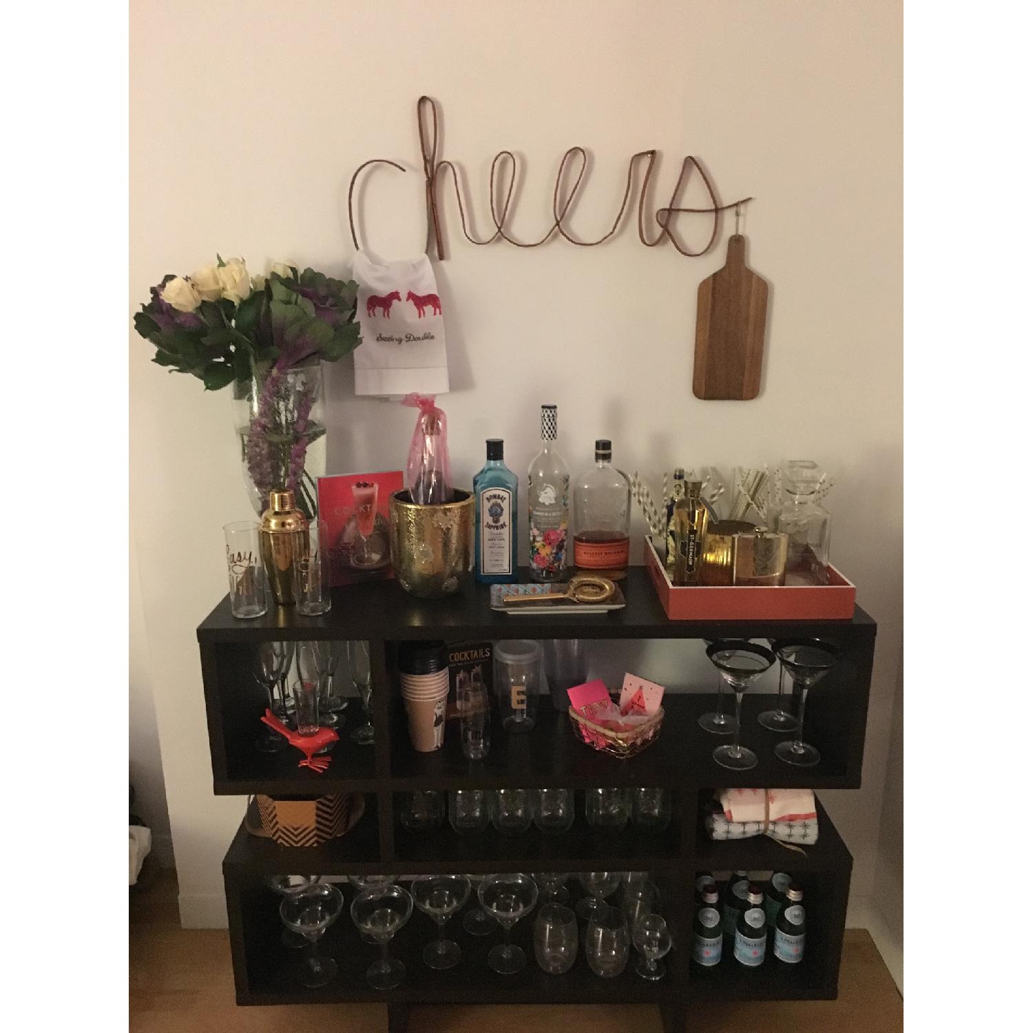 West Elm Bookcase/Bar Cart AptDeco