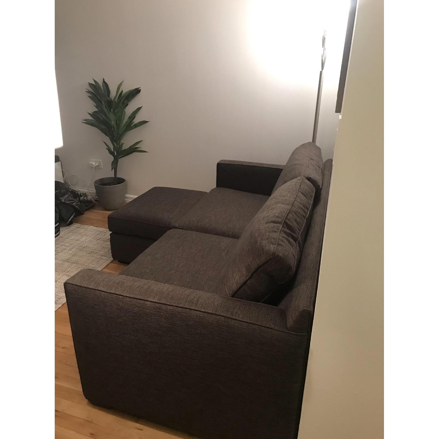 Crate & Barrel Davis Queen Size Sleeper Sofa & Ottoman - image-3