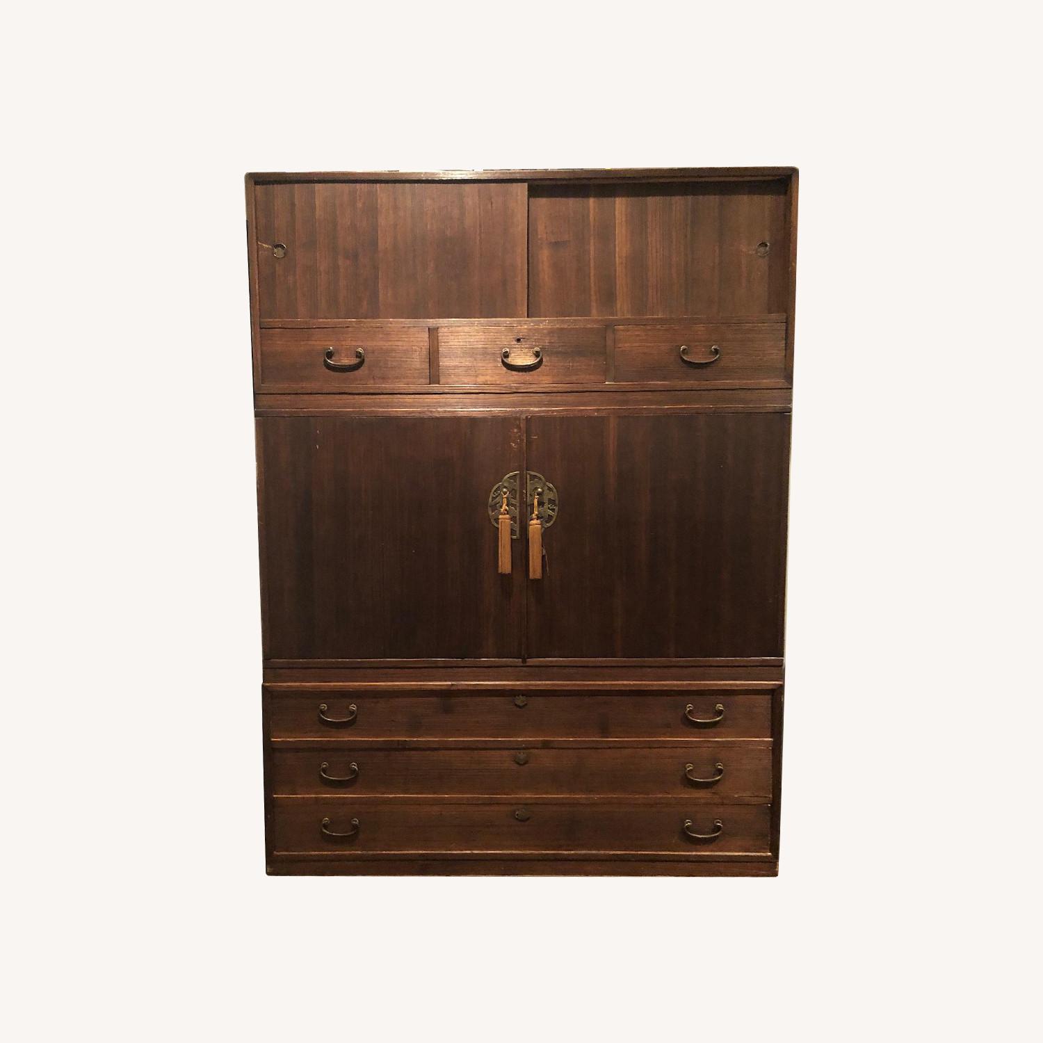 Antique Japanese Kimono Tansu Clothing Chest AptDeco