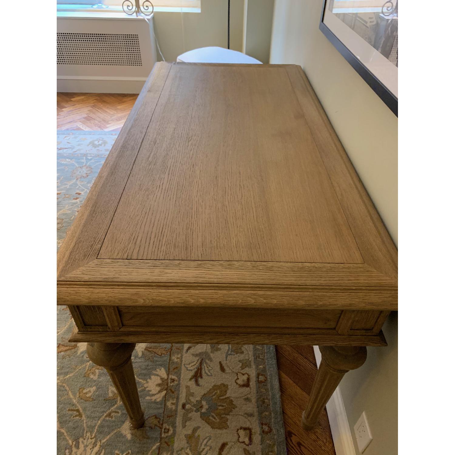 Restoration Hardware French Partner's Desk in Dry Oak - image-4