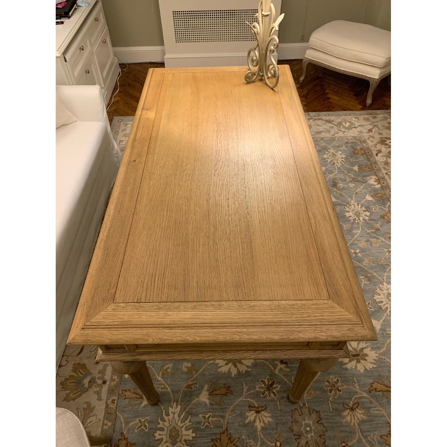 Restoration Hardware French Partner's Desk in Dry Oak - image-23