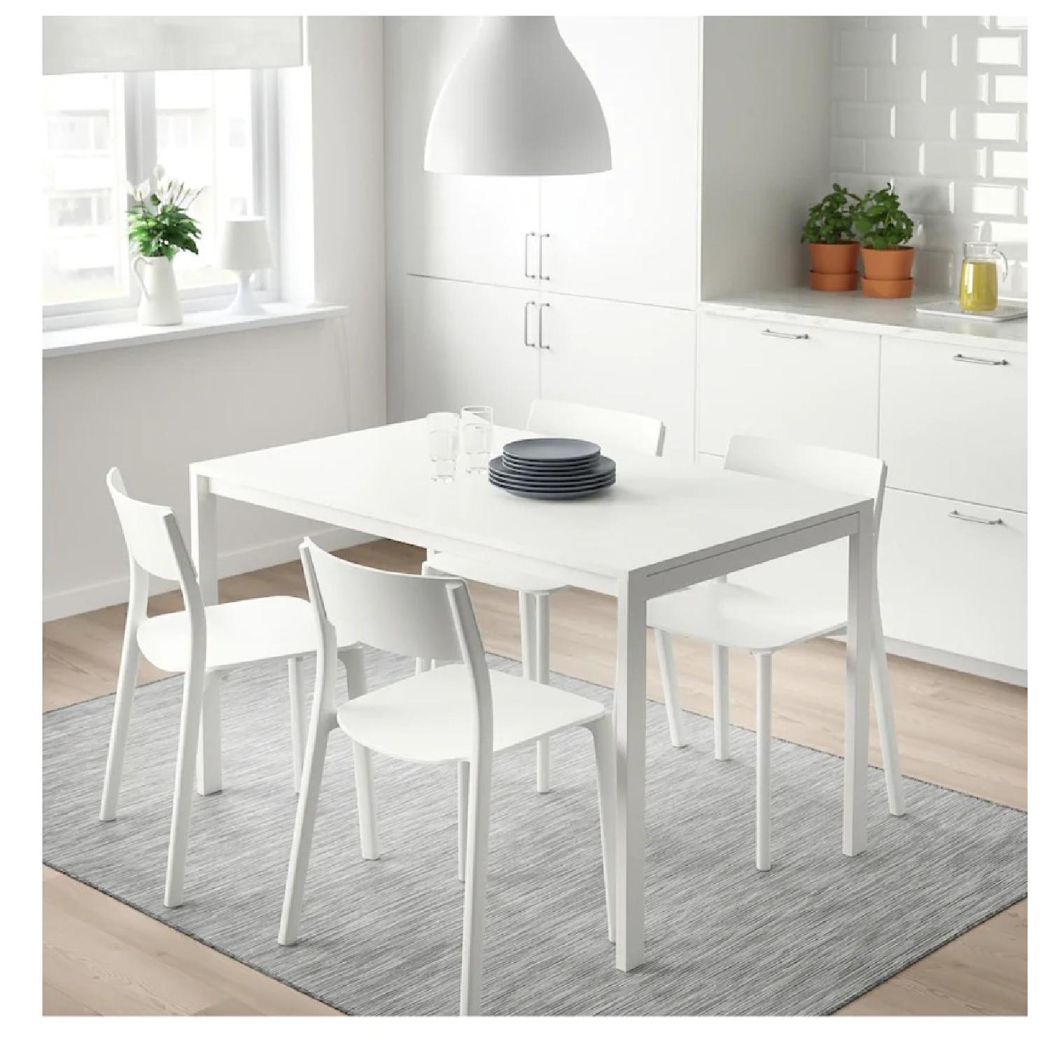 Ikea 5-Piece White Dining Set - image-4