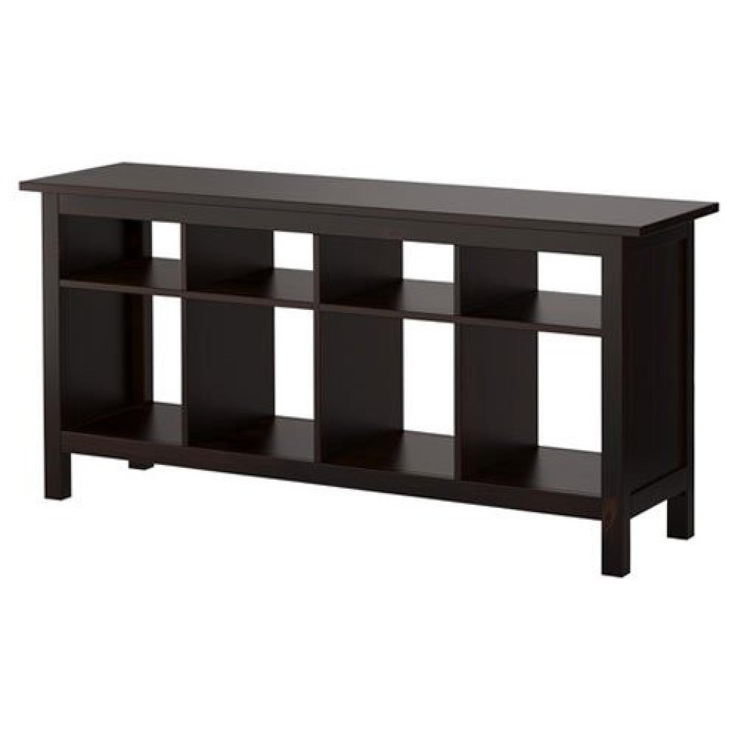 Ikea Hemnes Shelf in Black/Brown Finish AptDeco