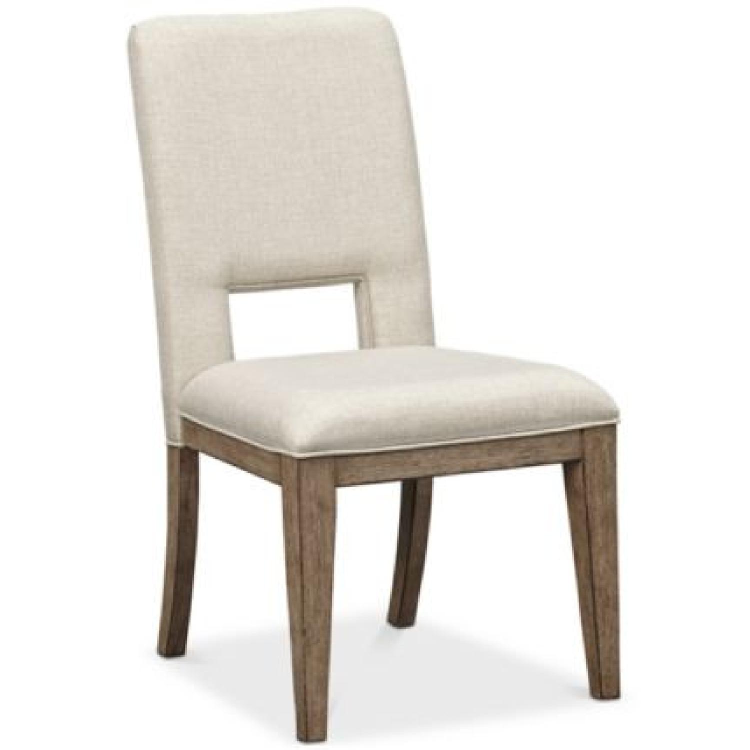 Macy's Rectangular Dining Table w/ 6 Upholstered Chairs - image-10