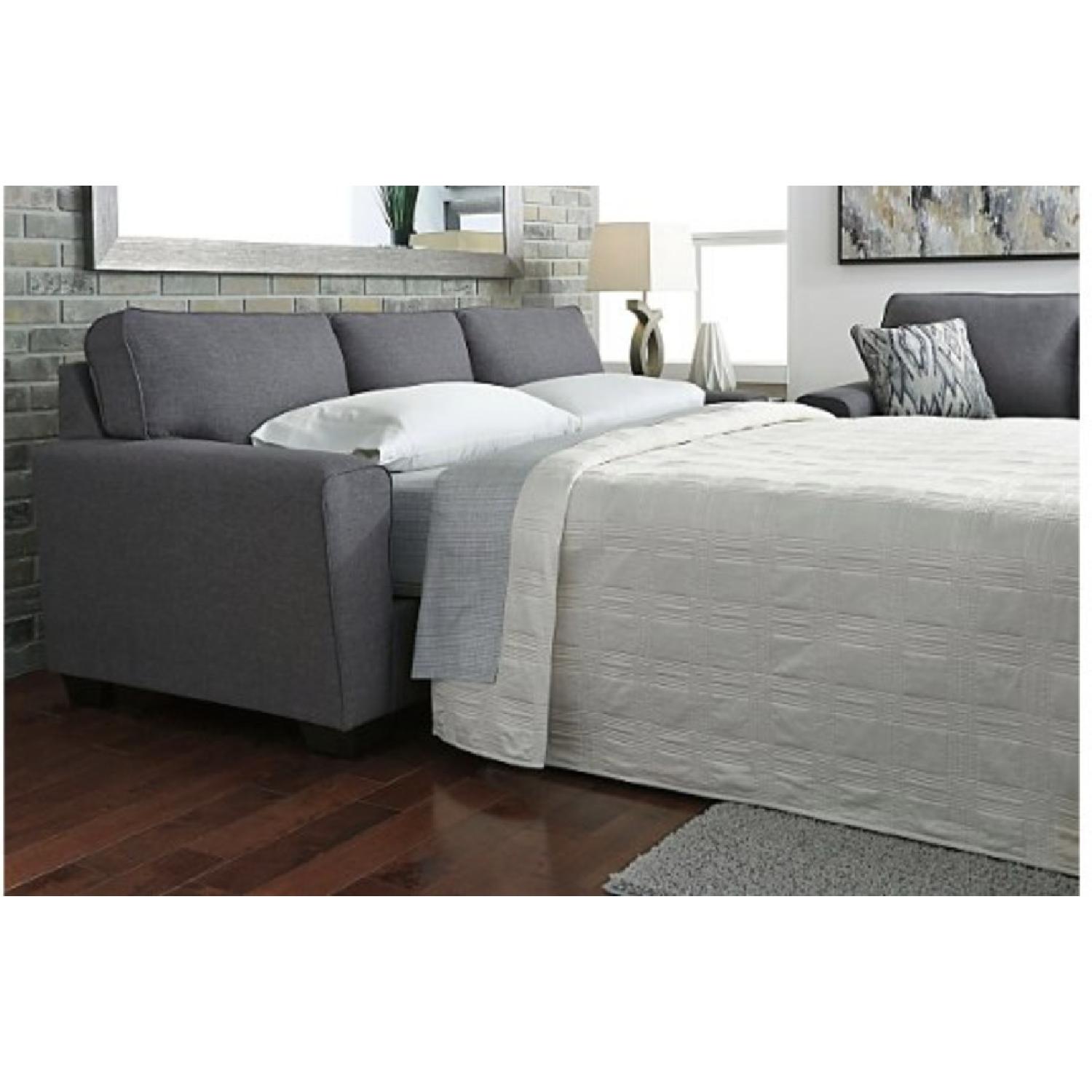Ashley Queen Sleeper Sofa & Ottoman - image-6