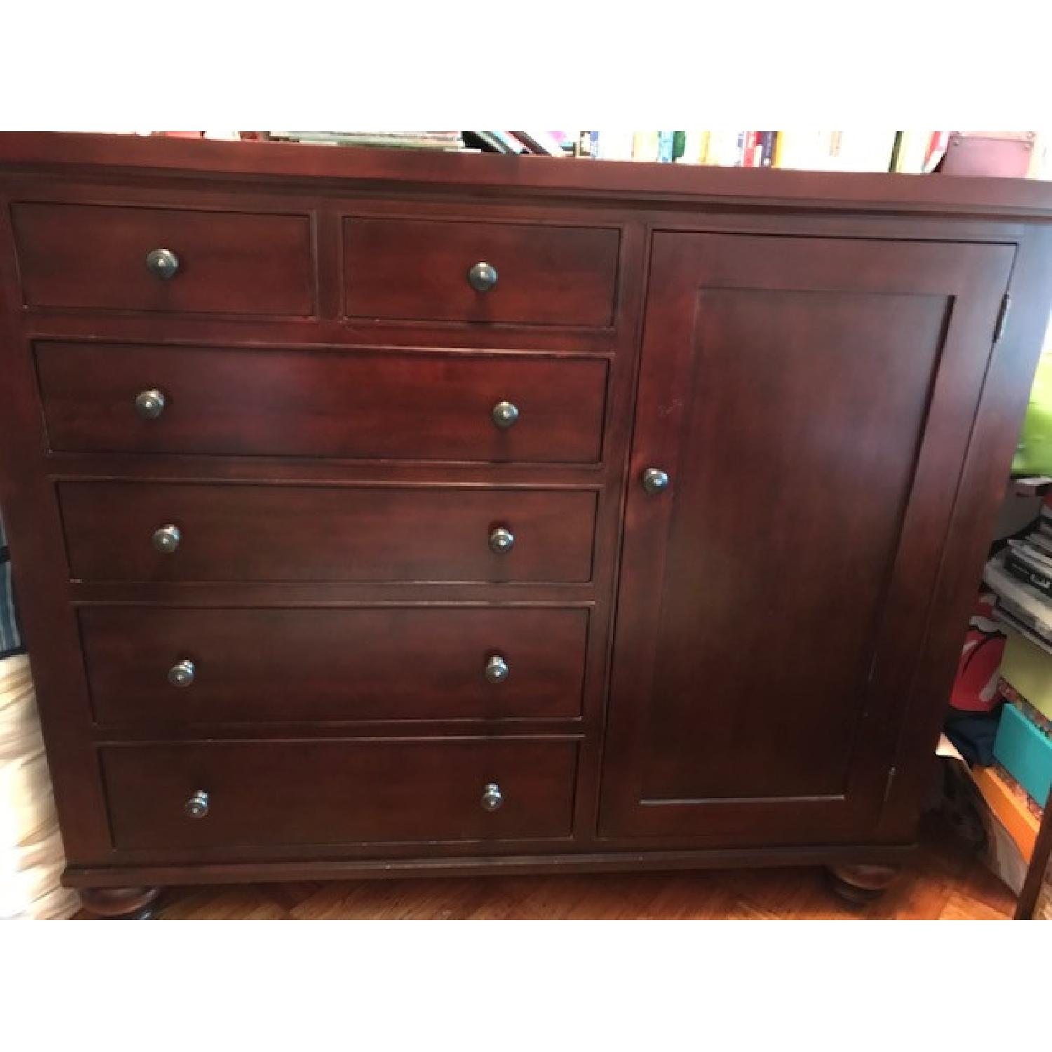 Restoration Hardware Dark Wood Dresser AptDeco