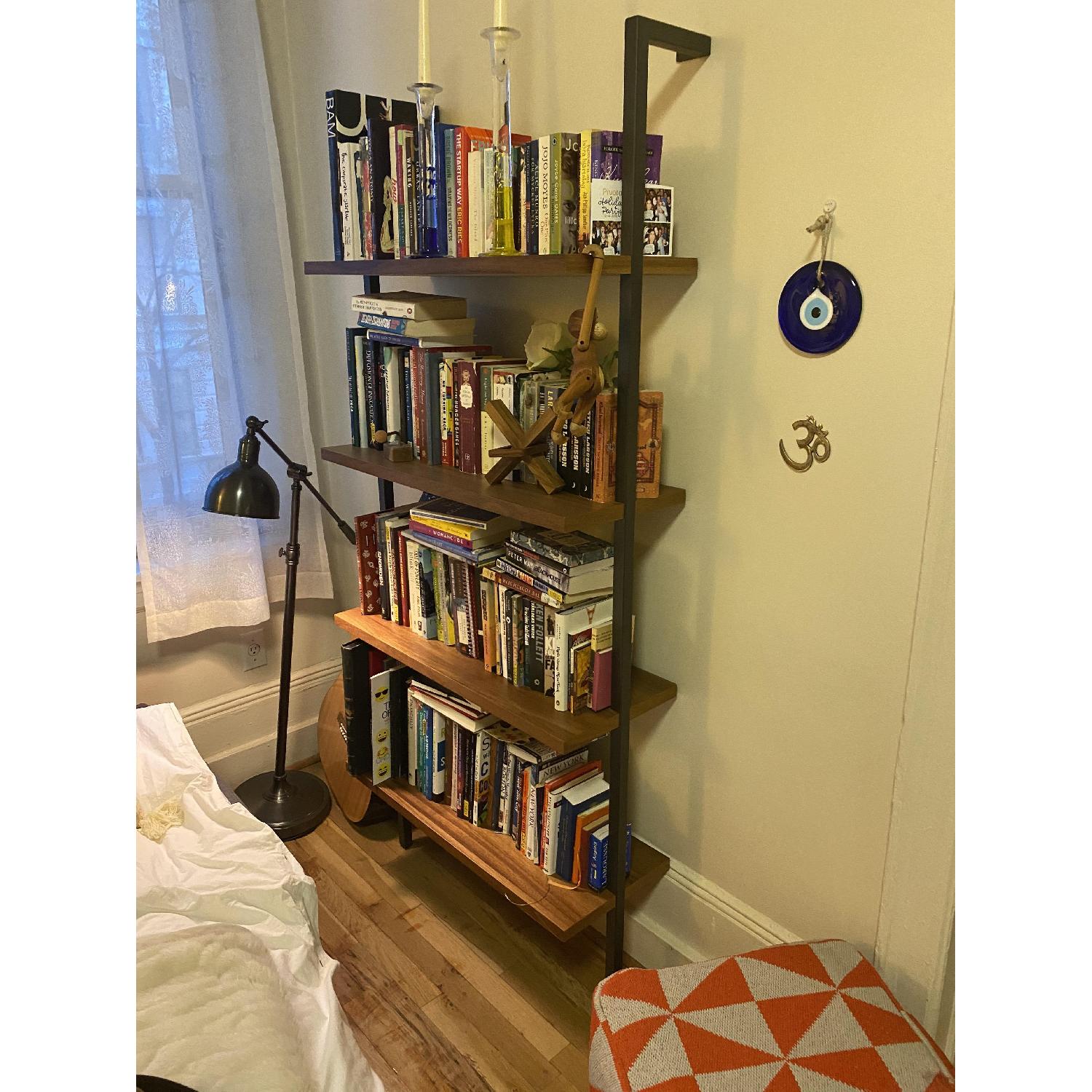 CB2 Helix Acacia Bookshelf AptDeco