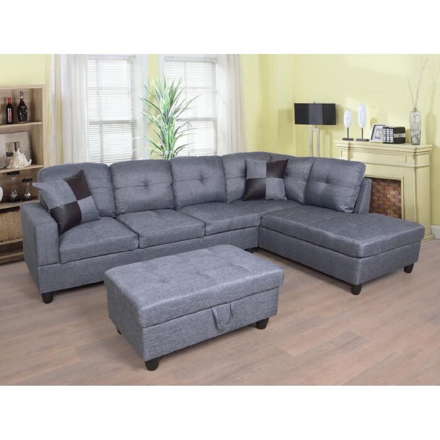 Andover Mills Russ Sectional Sofa & Ottoman - image-4