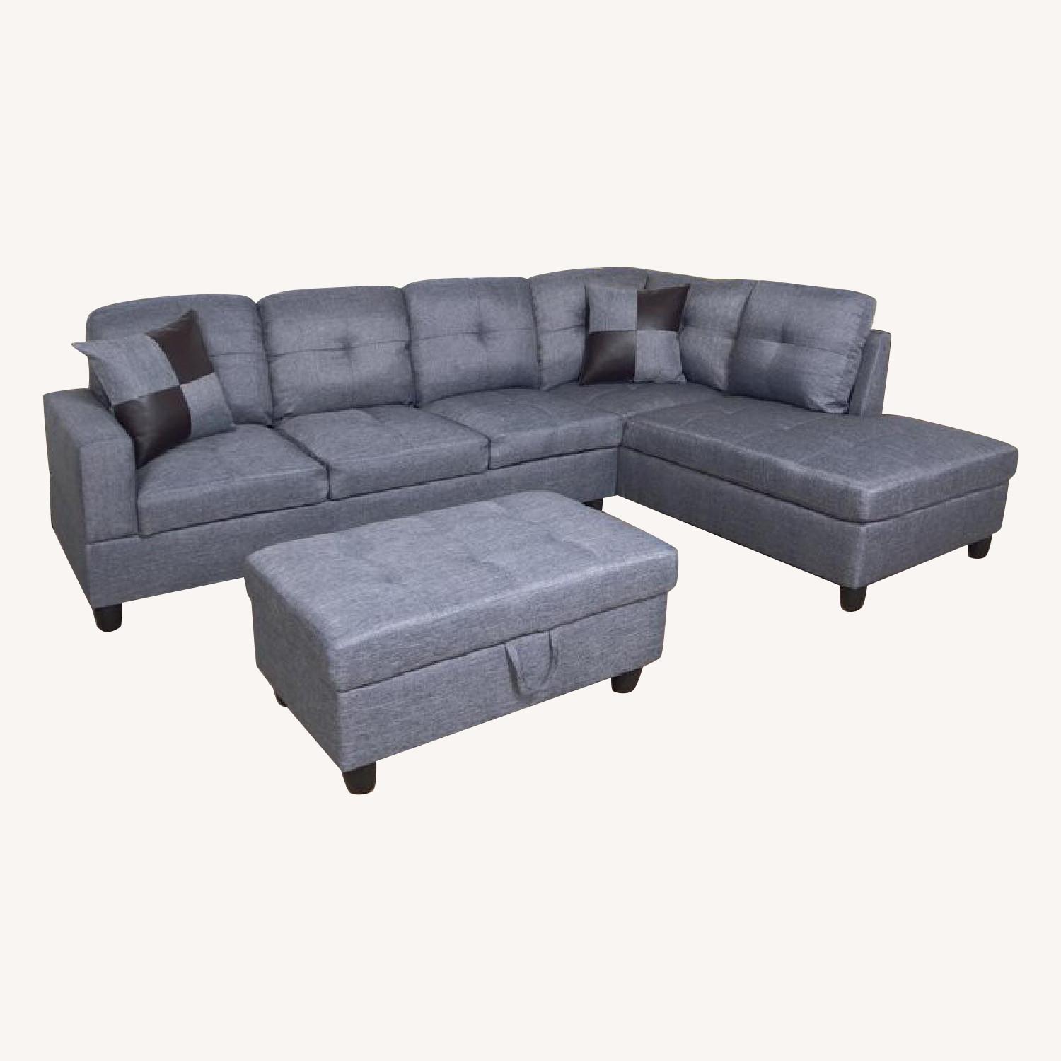 Andover Mills Russ Sectional Sofa & Ottoman - image-0