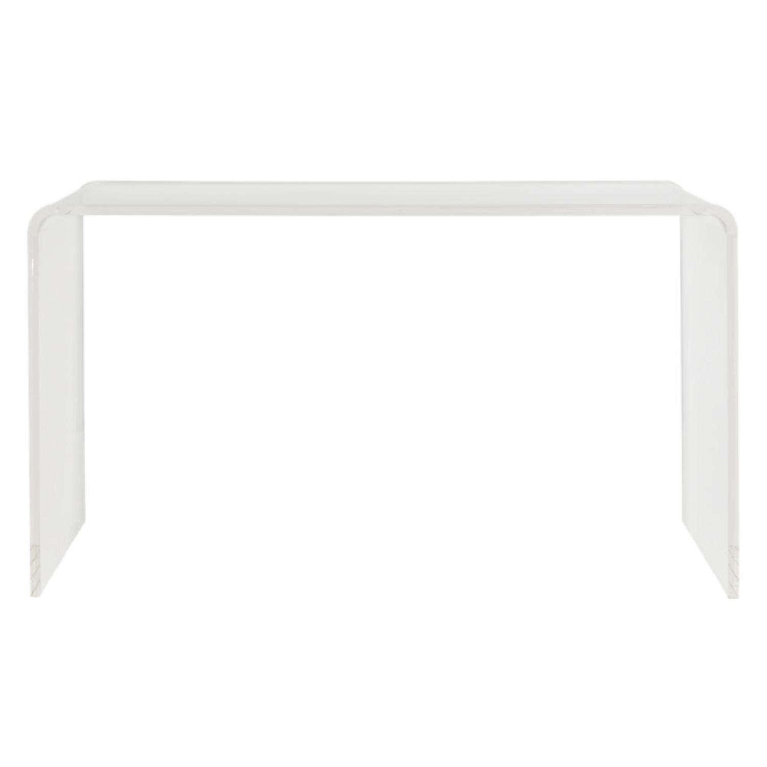 CB2 Peekaboo Modern Acrylic Desk - image-0