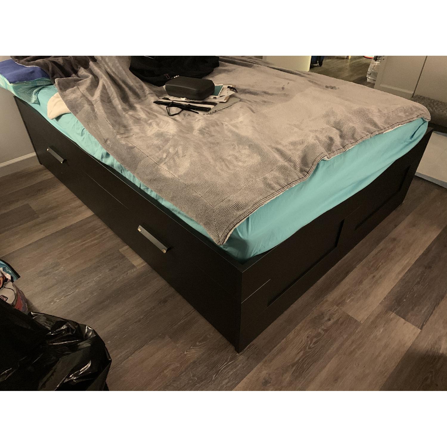 Ikea Brimes Full Size Storage Bed - image-1