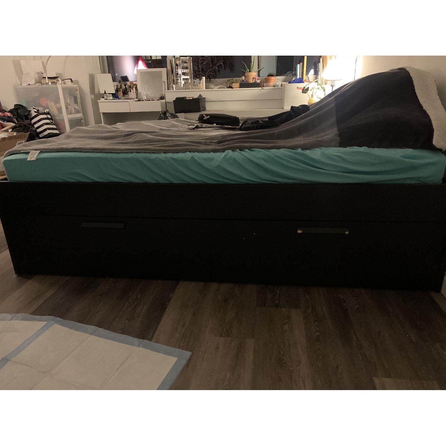 Ikea Brimes Full Size Storage Bed - image-2