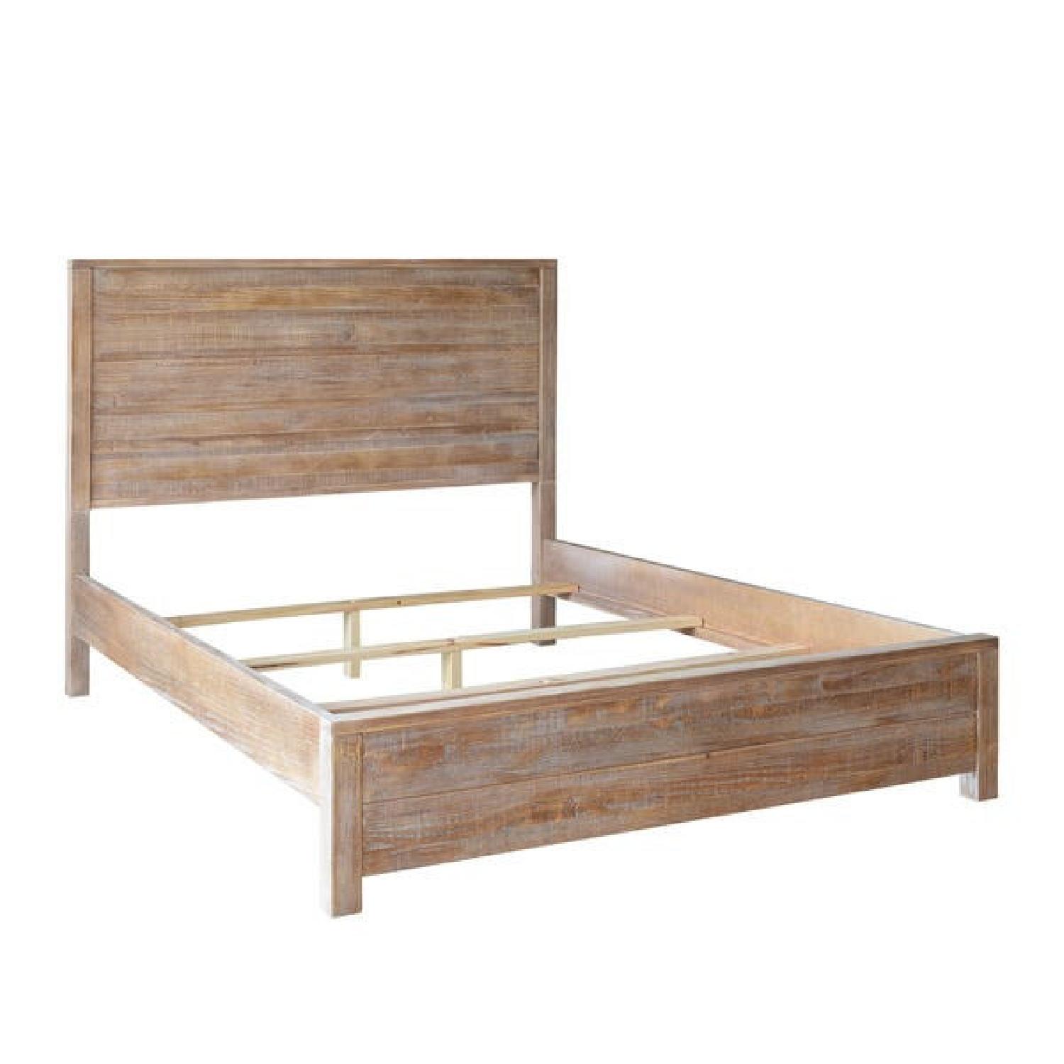 Grain Wood Furniture Montauk Queen Solid Wood Panel Bed - image-0