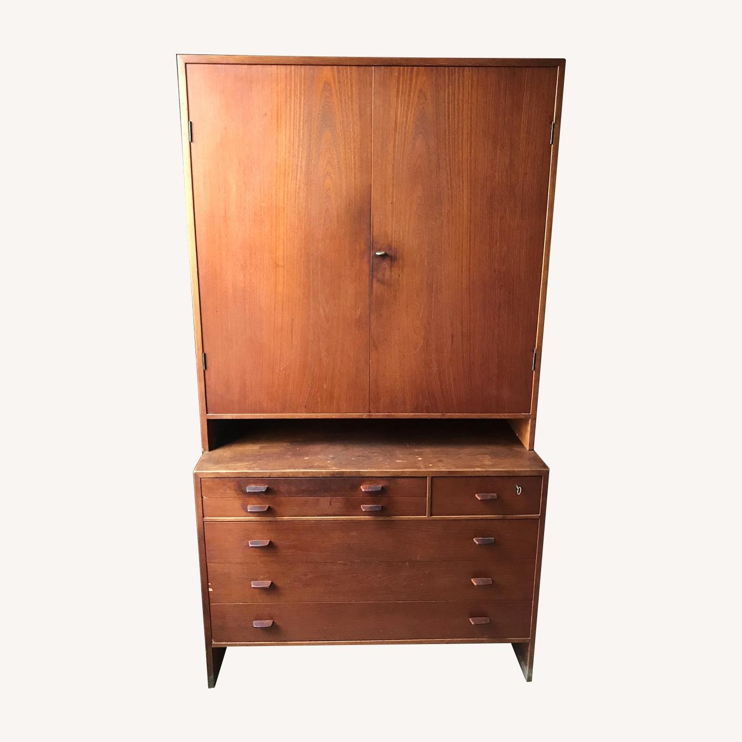 Mid Century Modern Wooden Hutch - image-0