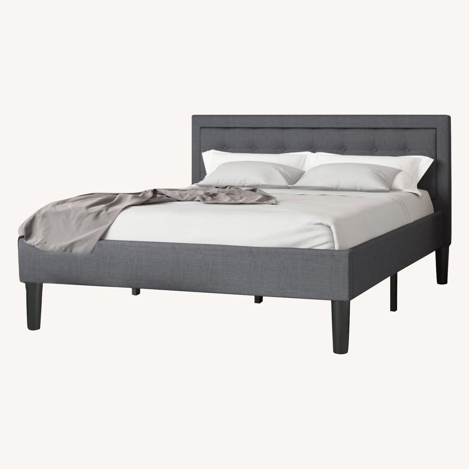 Wayfair Full Upholstered Bed Frame AptDeco