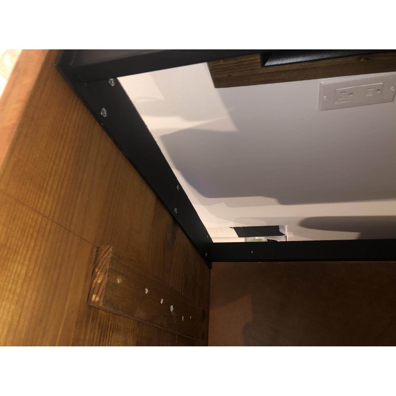 Reclaimed Wood & Metal Dining Table - image-4