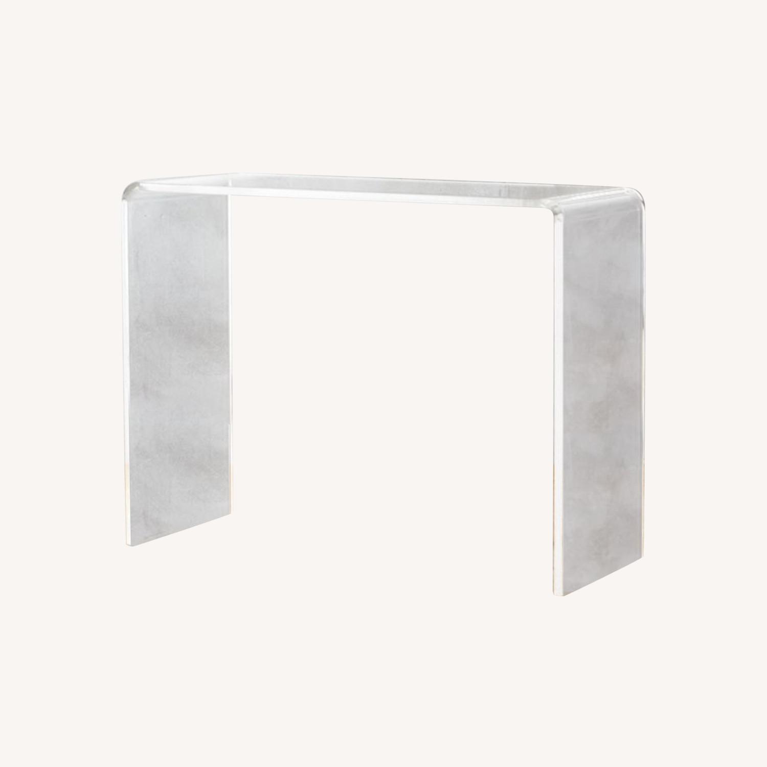 PEEKABOO 38 ACRYLIC CONSOLE TABLE AptDeco