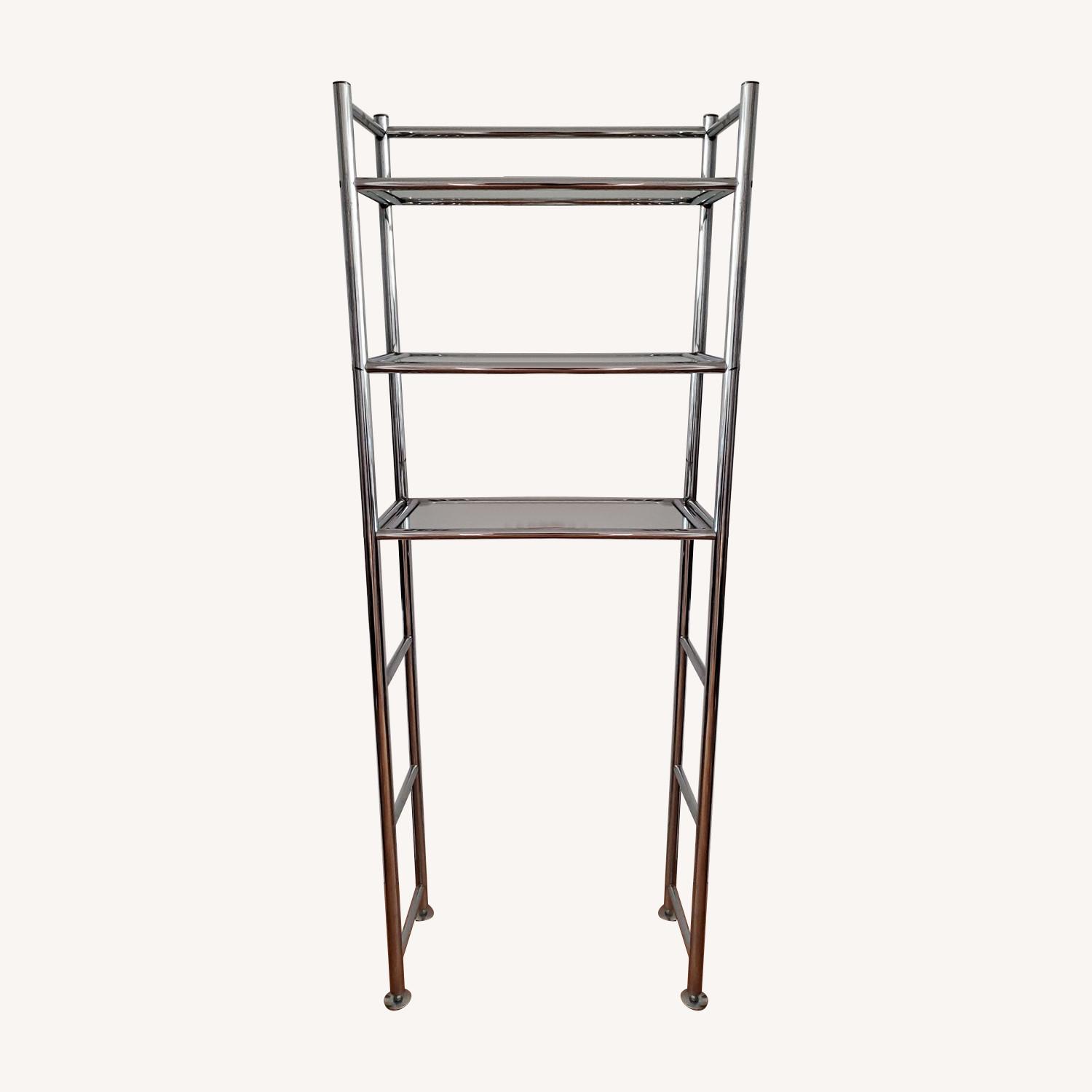 Container store over toilet shelving AptDeco