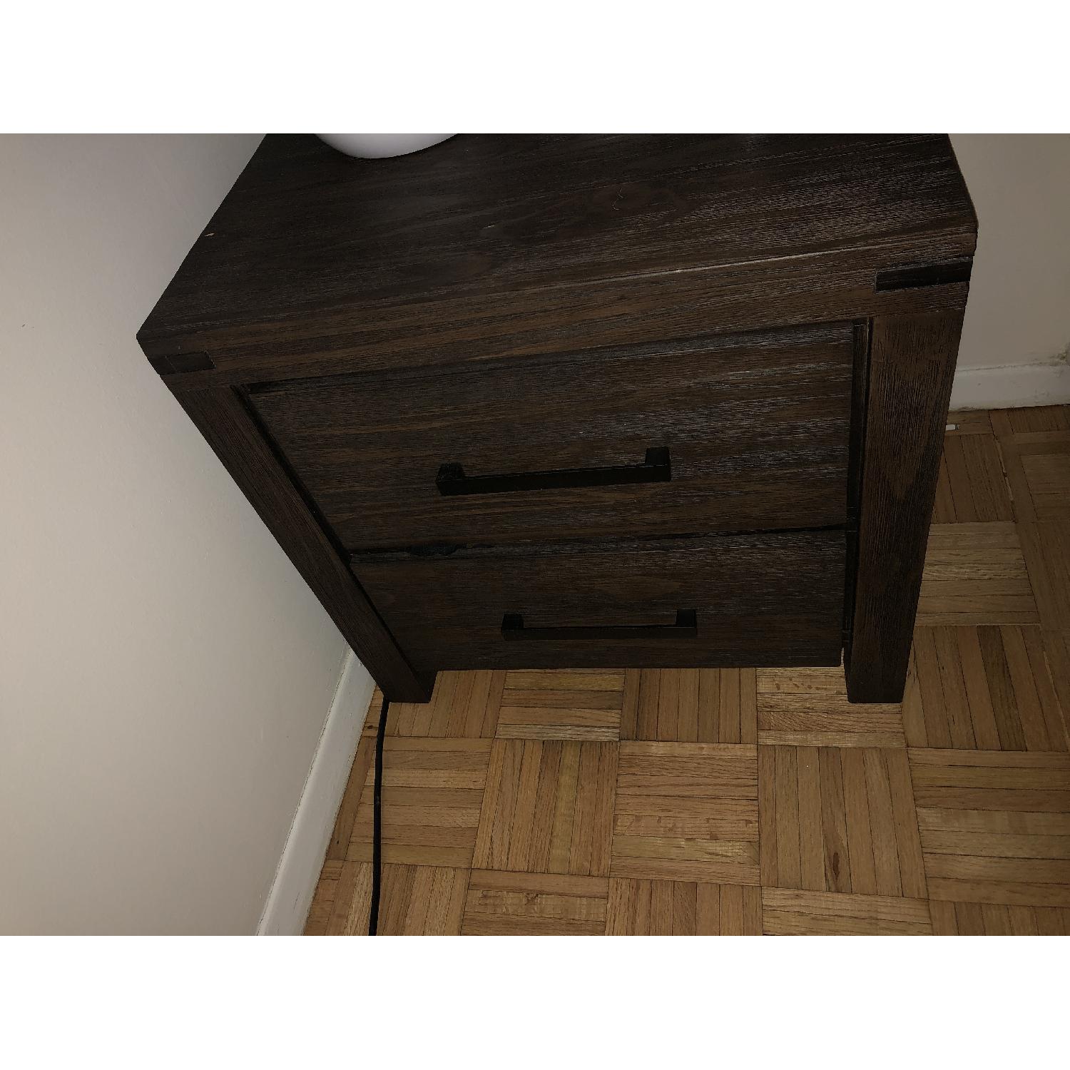 Bobs Furniture Austin Queen Set w/Extra Night Stand&Frams - image-12