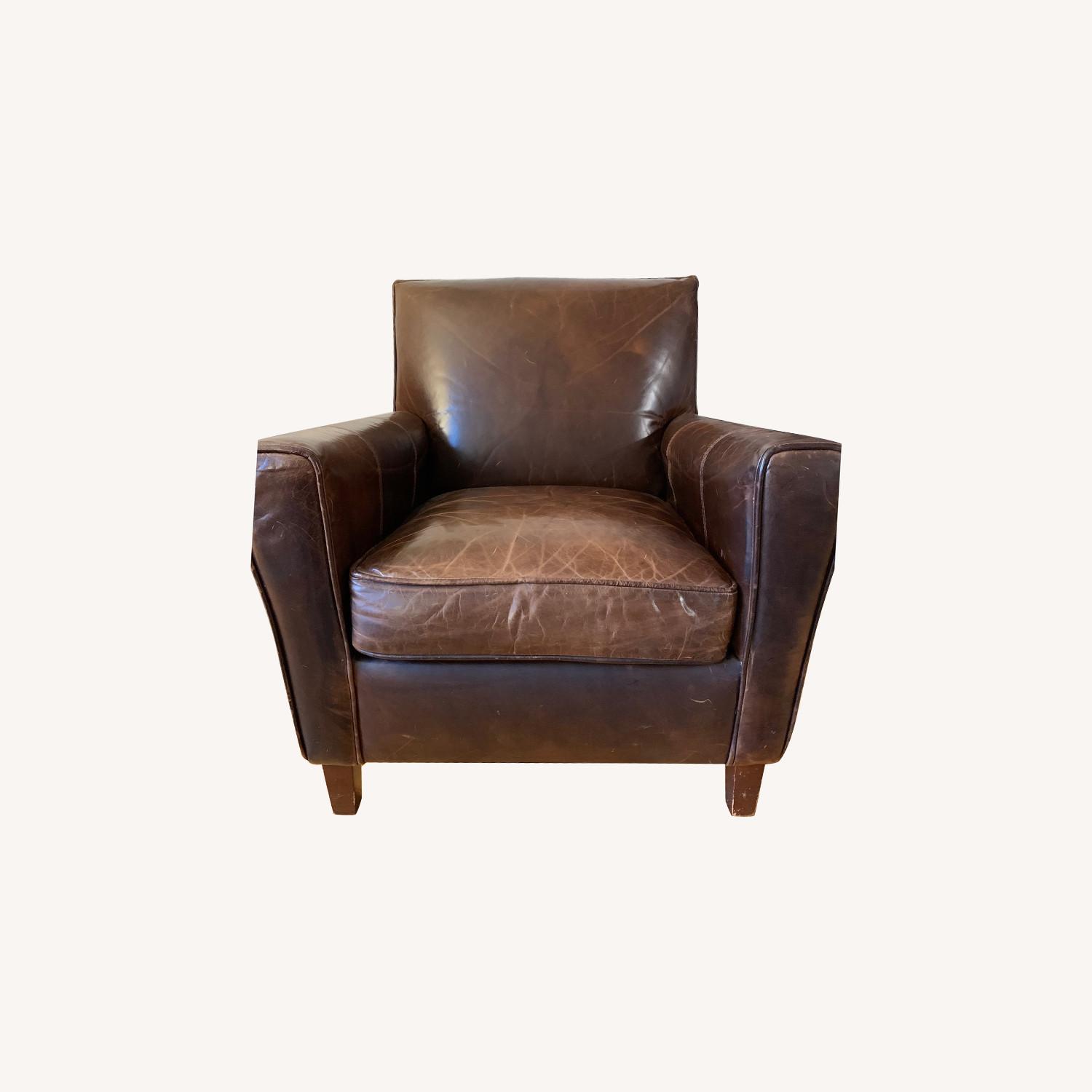 Jennifer Convertibles Leather Club Chair AptDeco