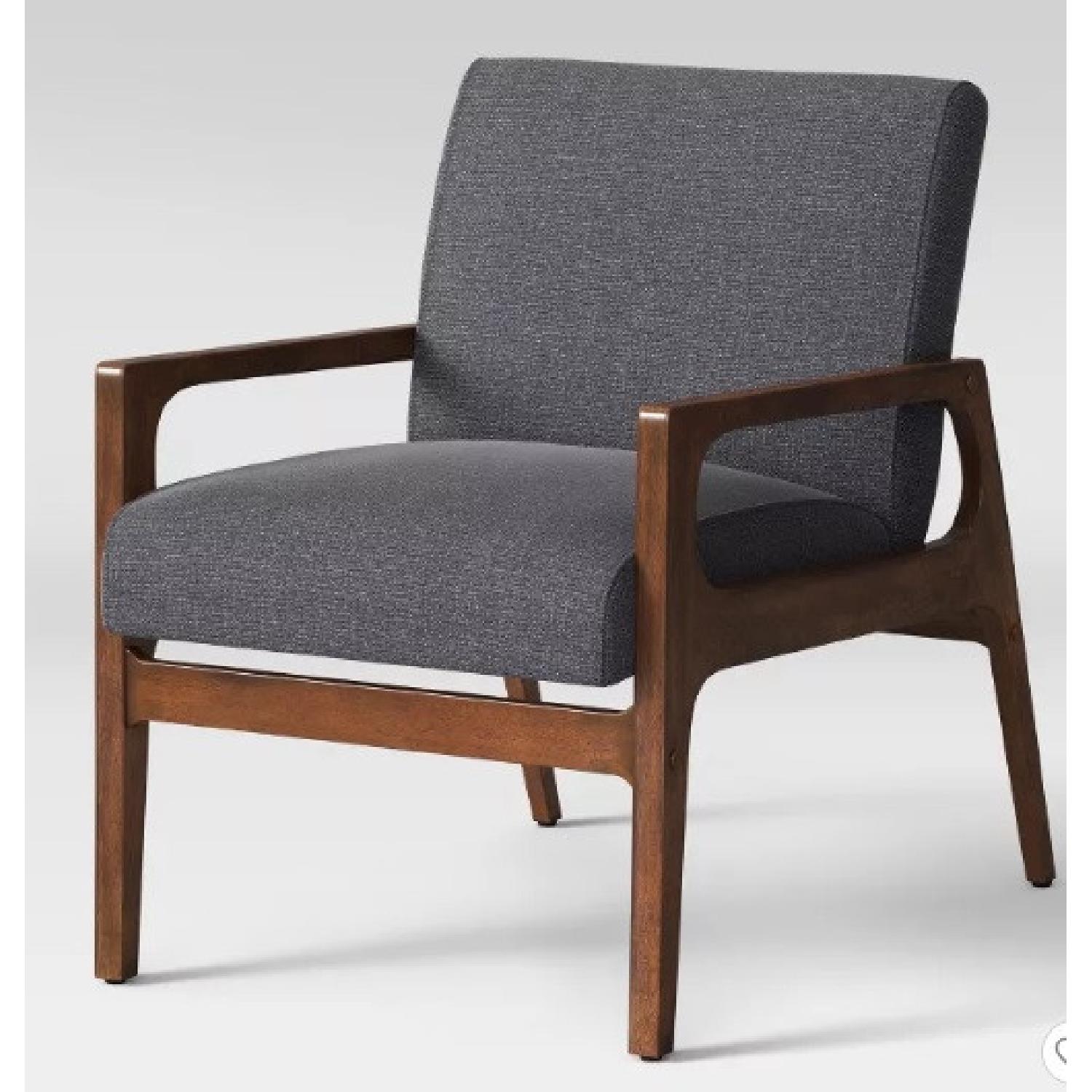 Target Peoria Wood Arm Chair Gray - image-4