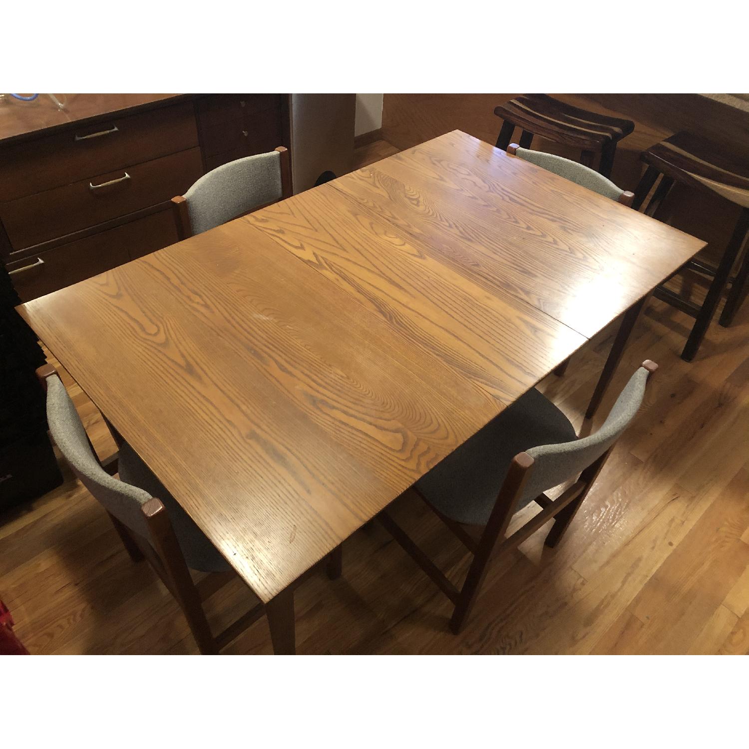 Retro wooden Table and Chairs - image-5