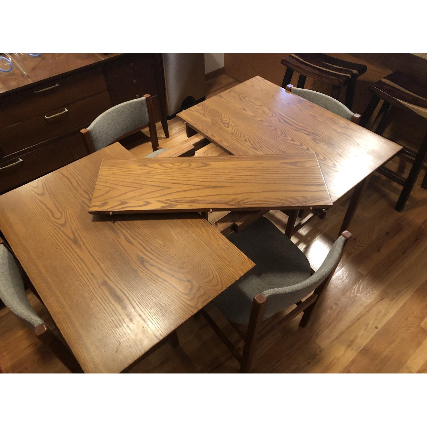 Retro wooden Table and Chairs - image-6